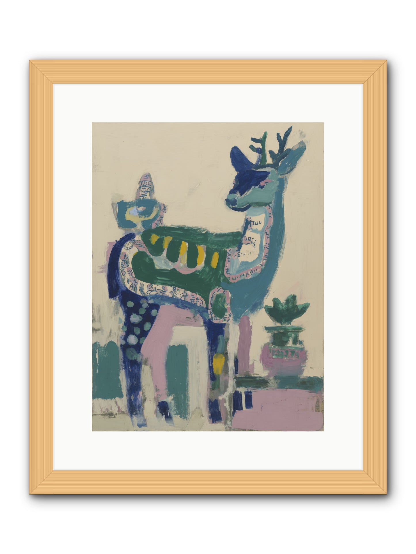 Starshine Woodlands -- Framed Print - Natural 12x16