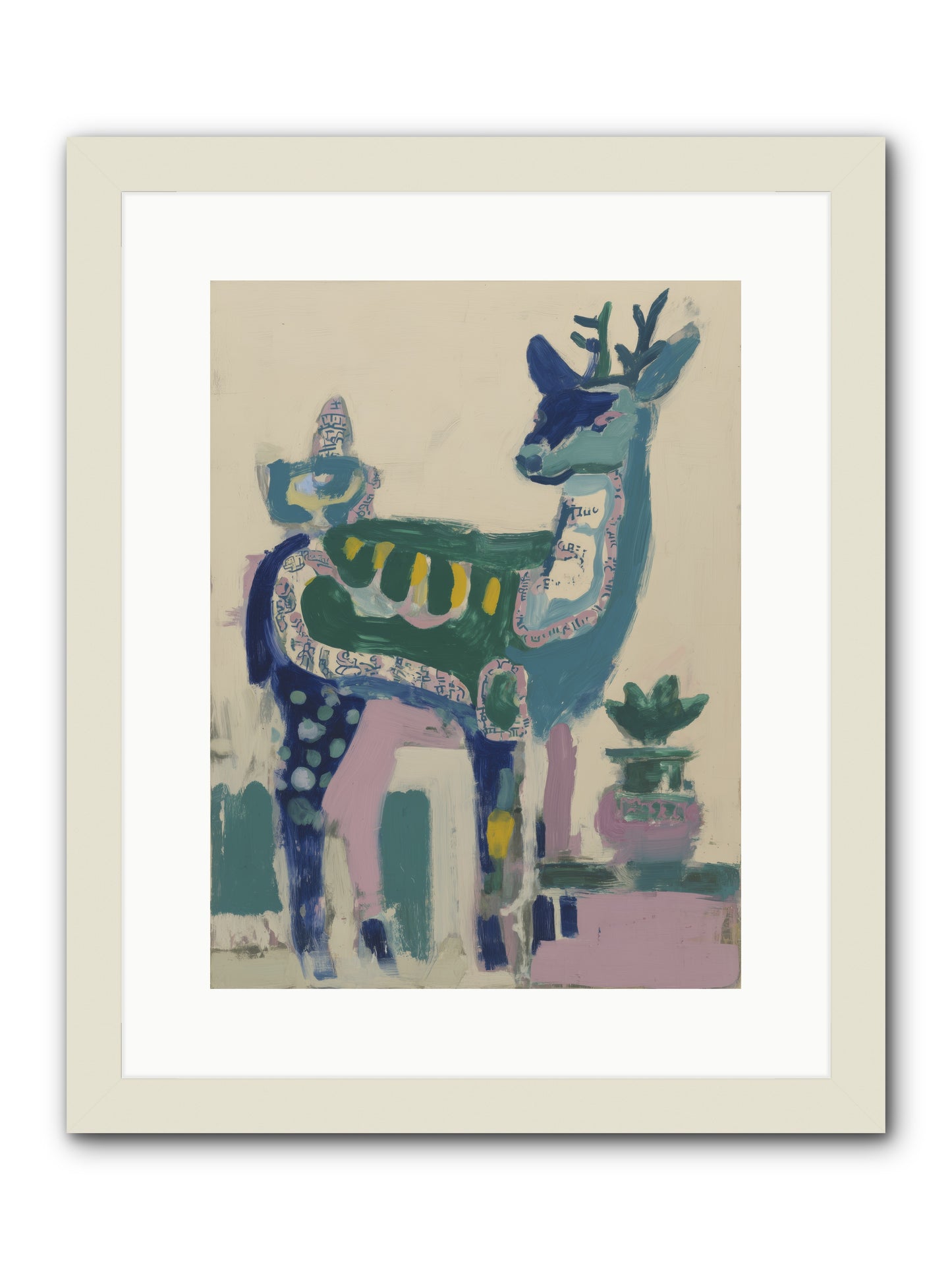 Starshine Woodlands -- Framed Print - White 12x16