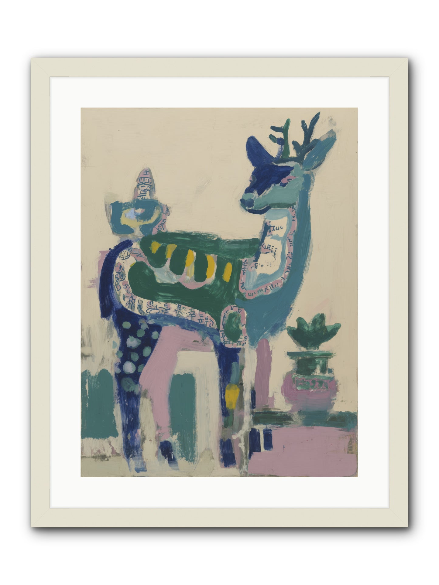 Starshine Woodlands -- Framed Print - White 18x24