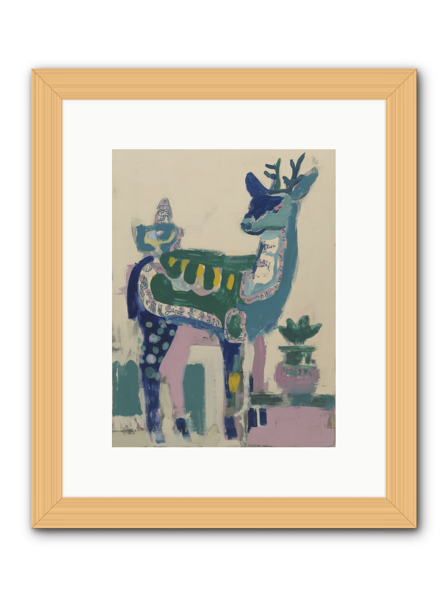 Starshine Woodlands -- Framed Print - Natural 9x12