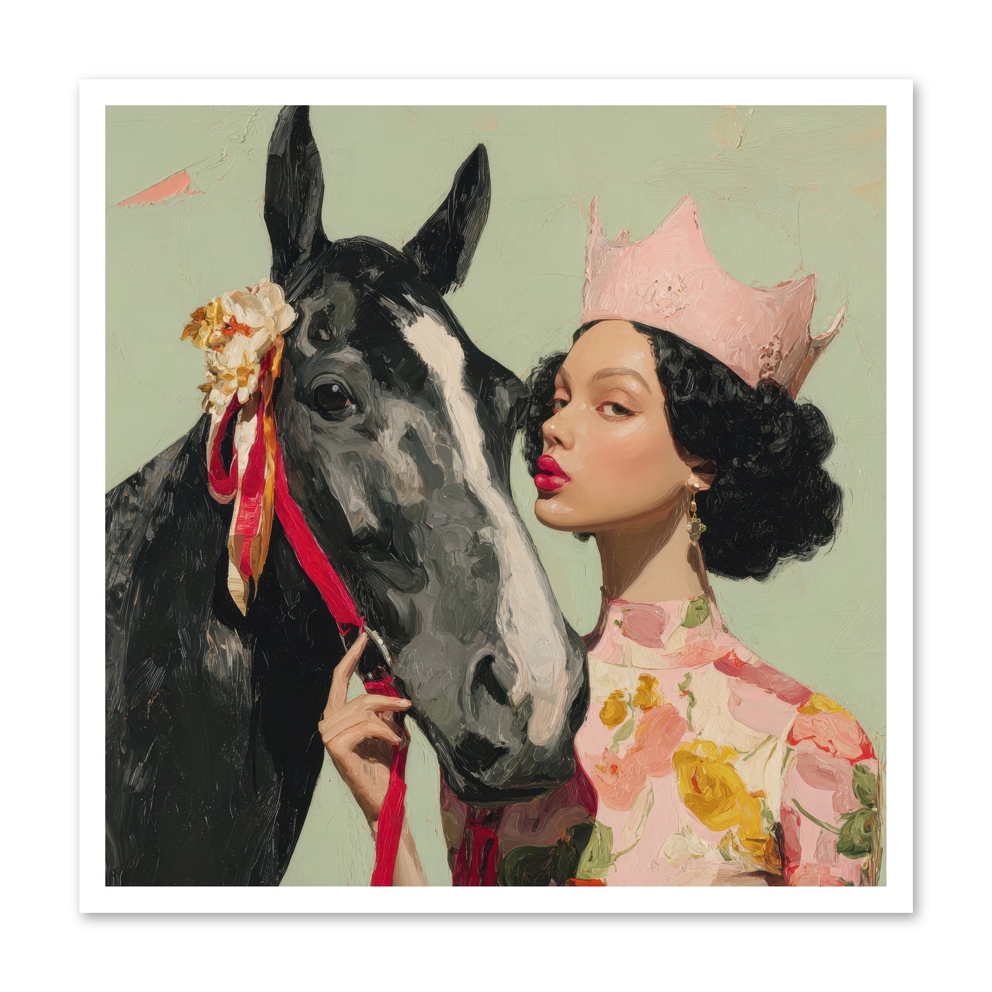 Steed of the Silver Dawn-REZ -- Paper Print 30x30