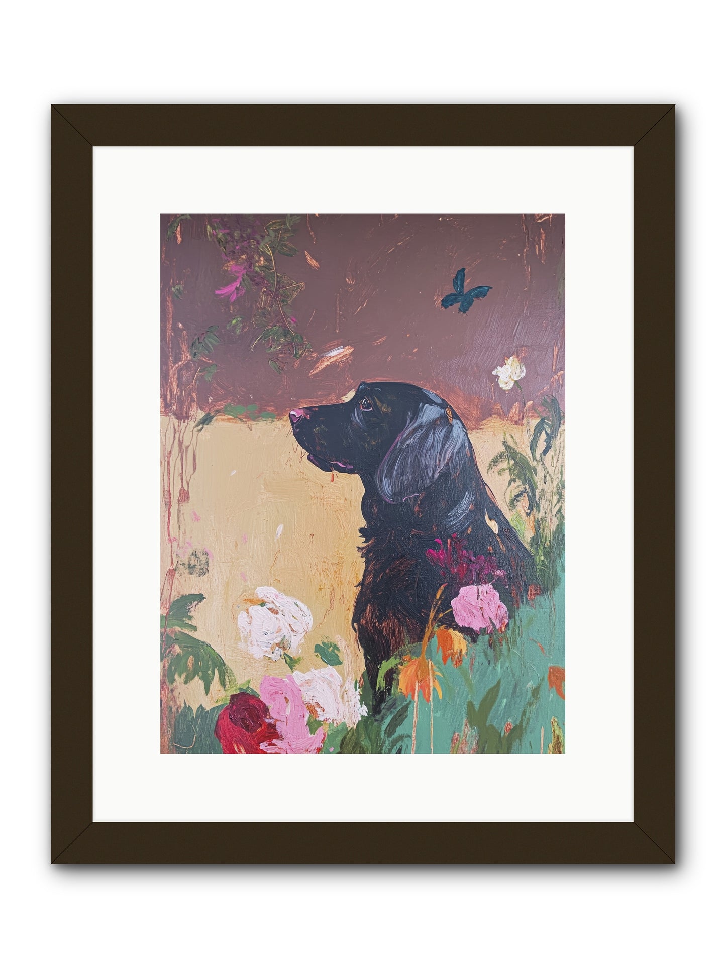 Steel Magnolia -- Framed Print - Black 12x16