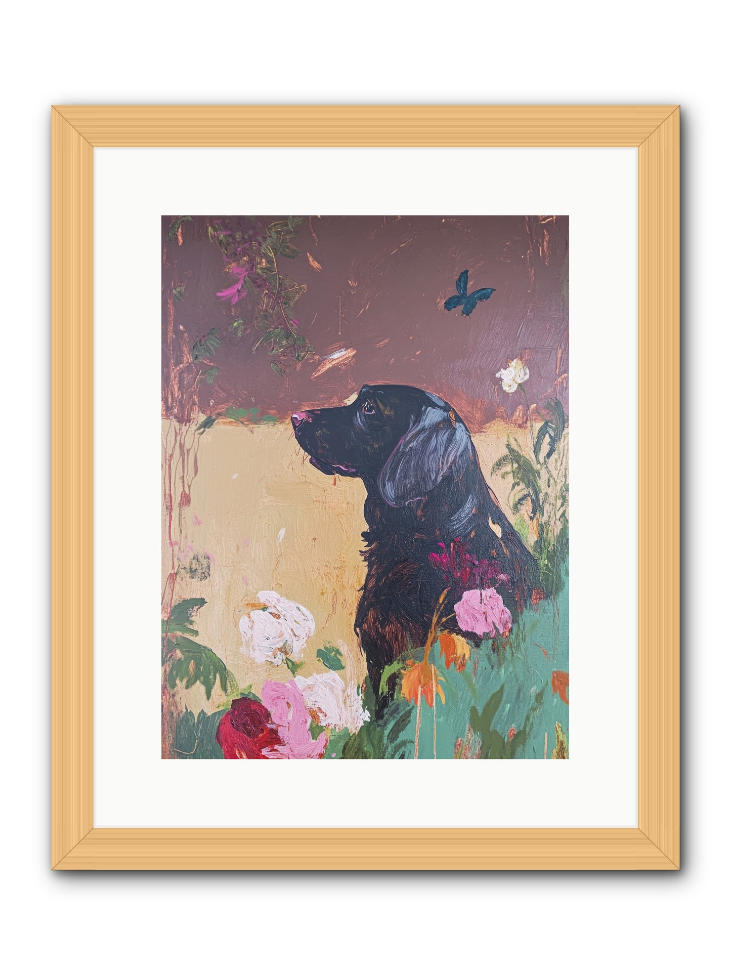 Steel Magnolia -- Framed Print - Natural 12x16