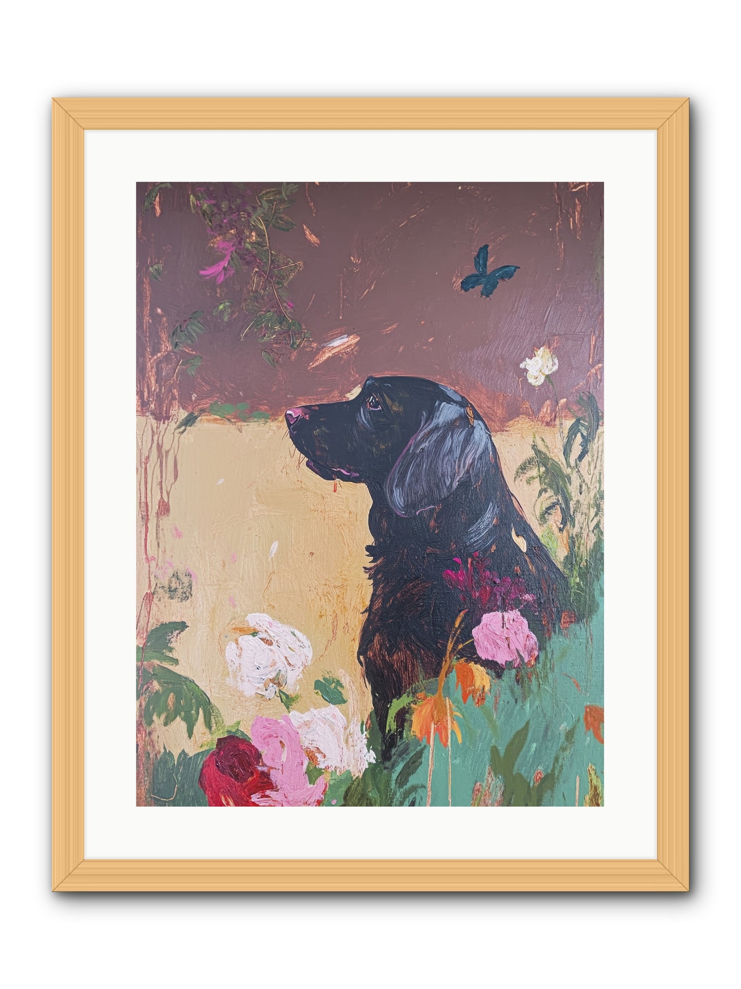 Steel Magnolia -- Framed Print - Natural 18x24