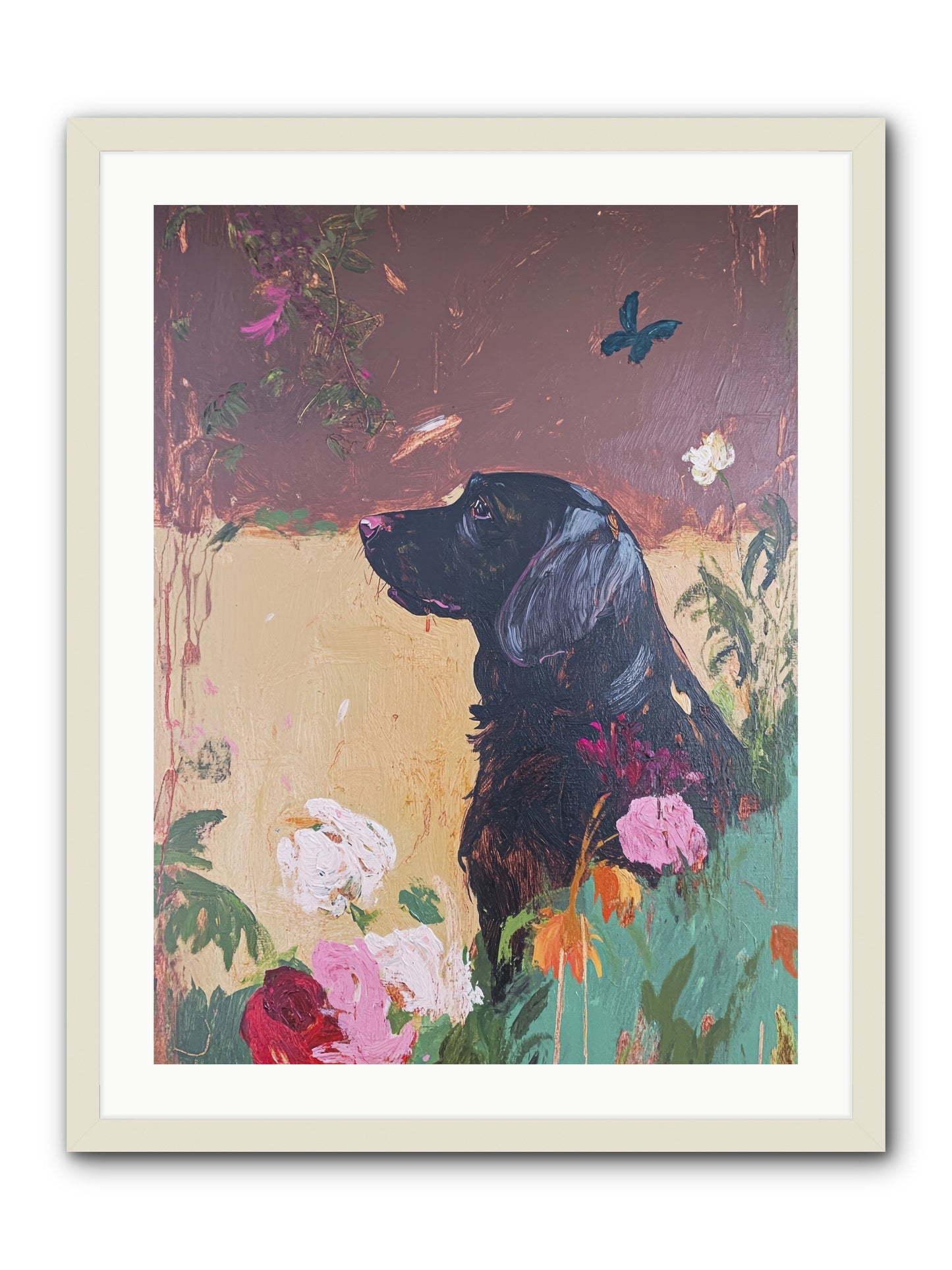 Steel Magnolia -- Framed Print - White 24x32