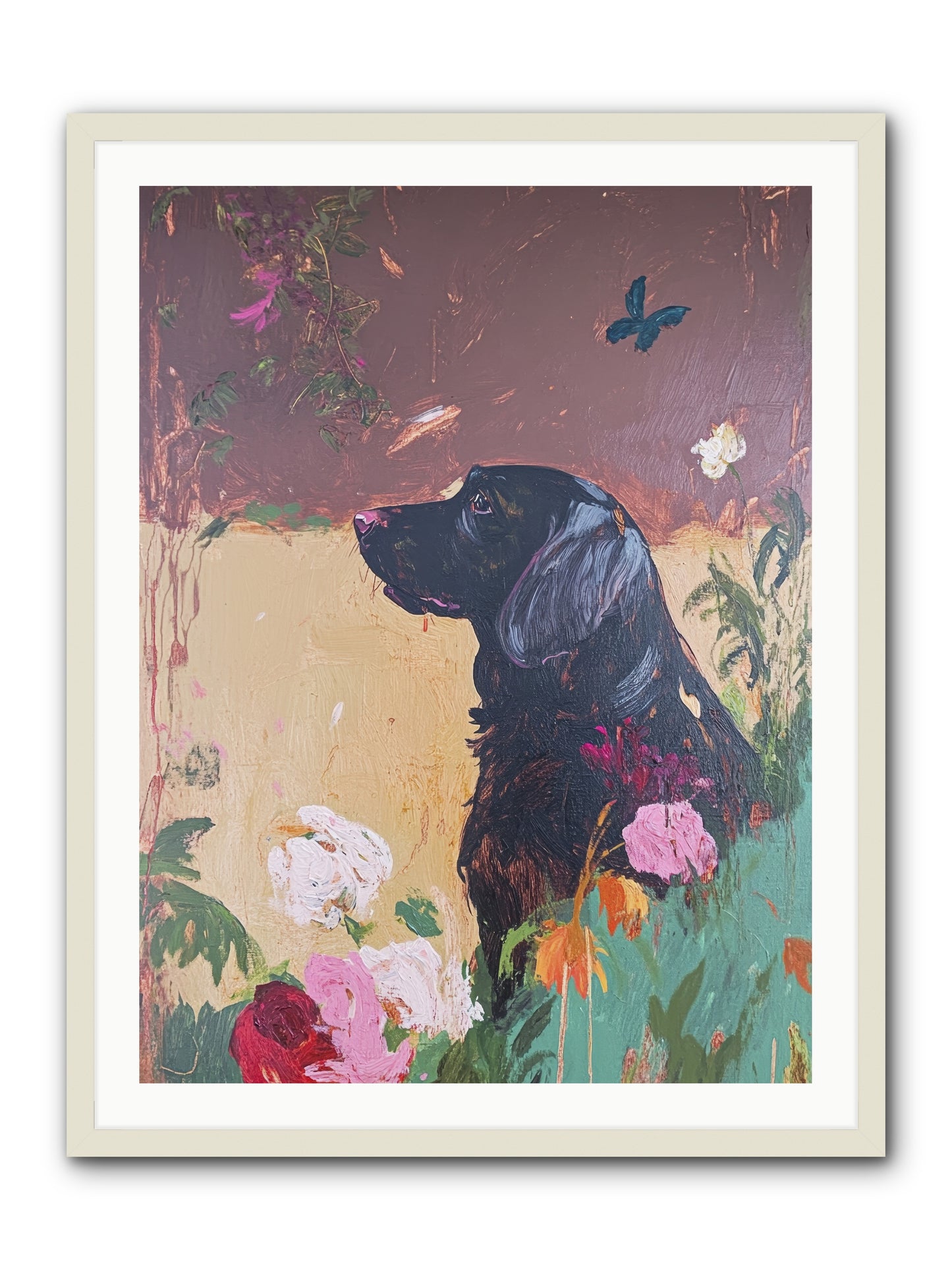 Steel Magnolia -- Framed Print - White 30x40