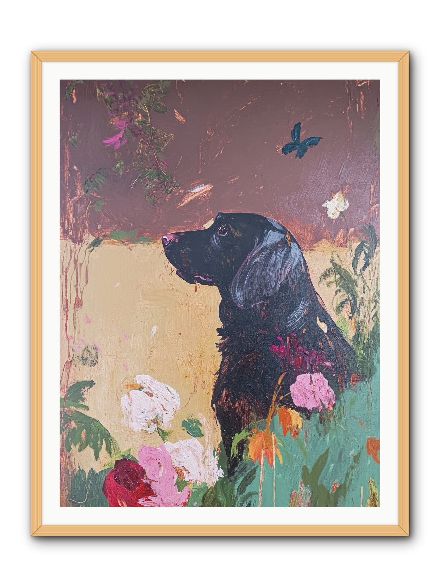 Steel Magnolia -- Framed Print - Natural 36x48