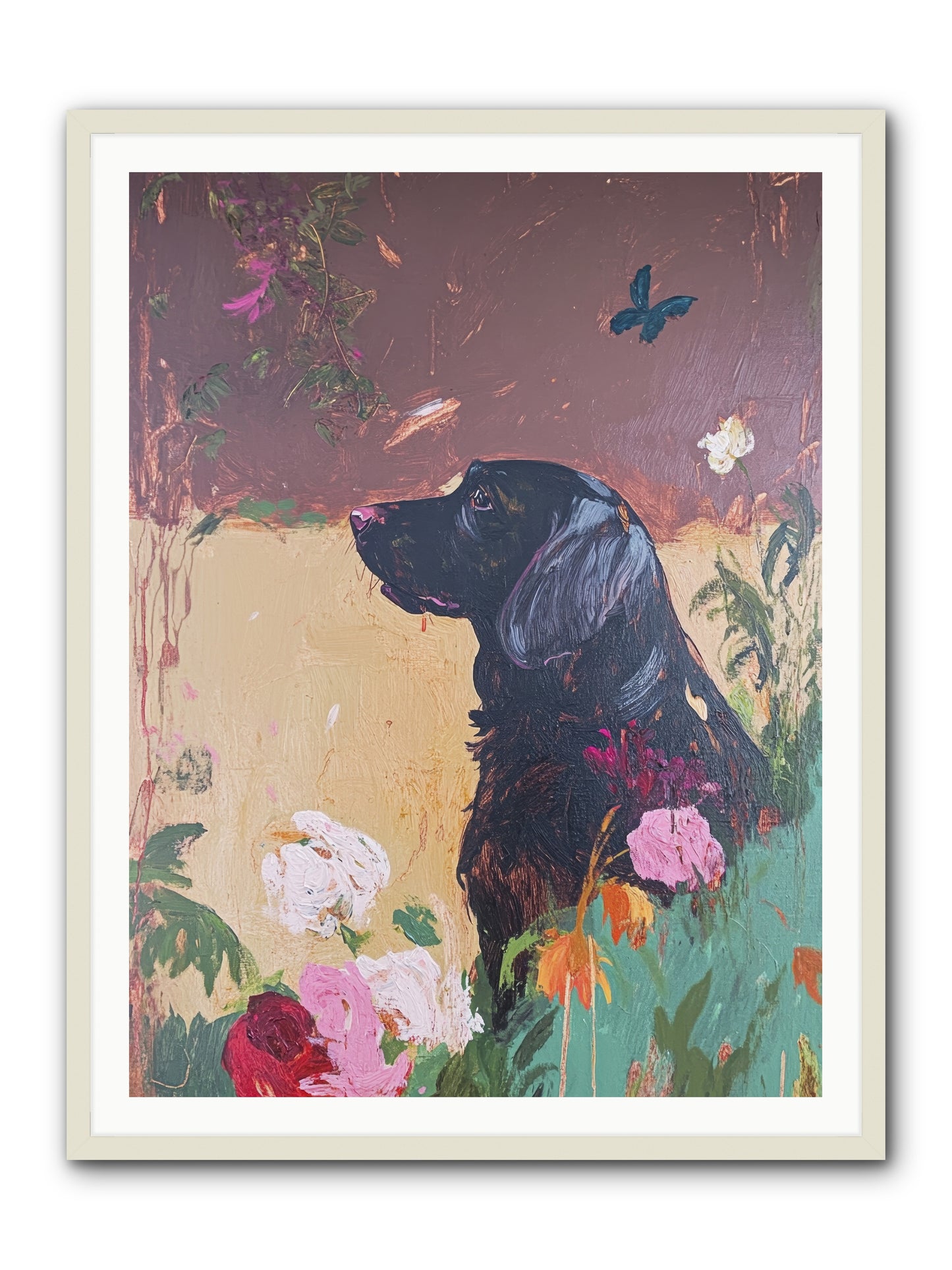 Steel Magnolia -- Framed Print - White 36x48