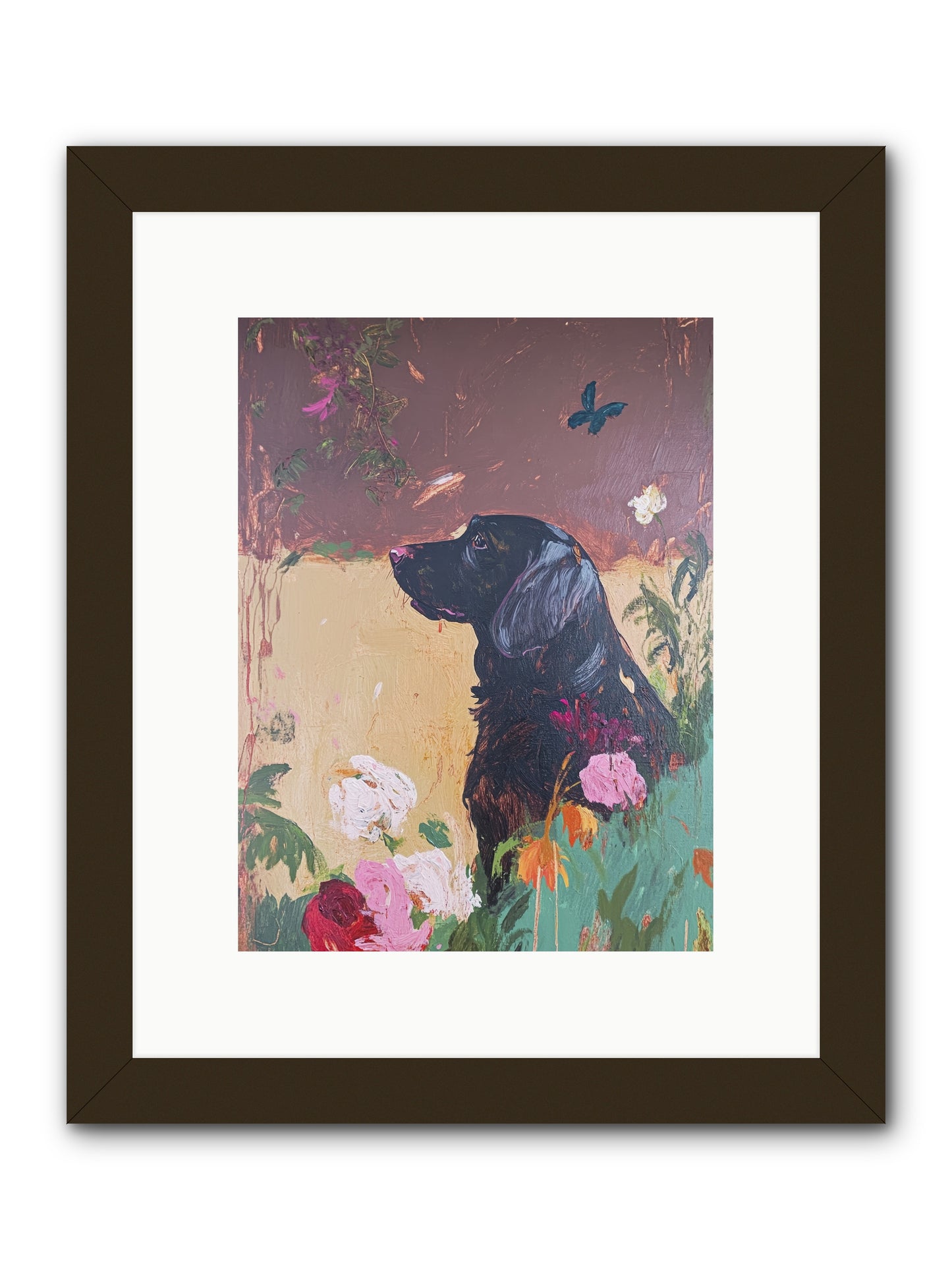Steel Magnolia -- Framed Print - Black 9x12