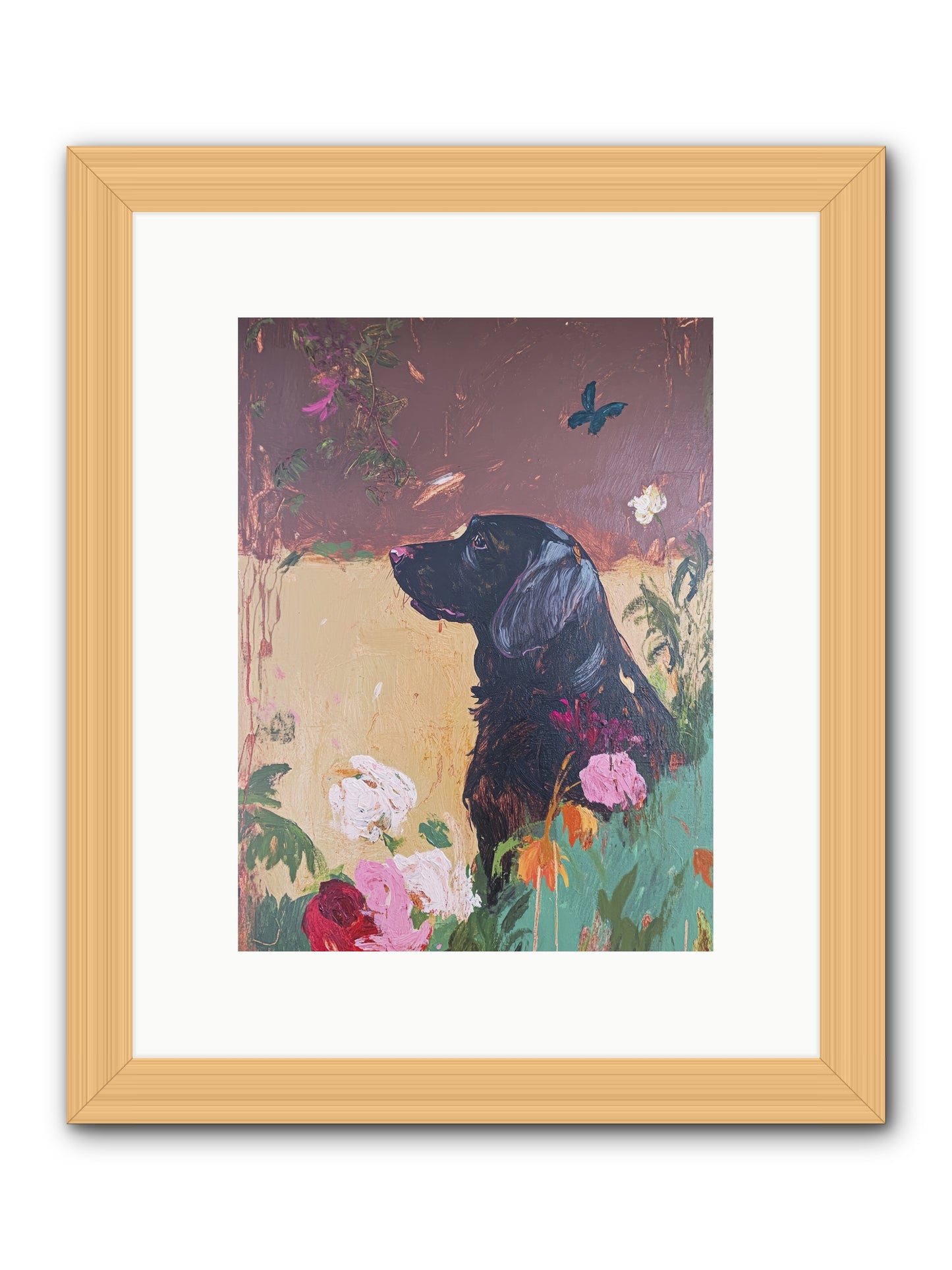 Steel Magnolia -- Framed Print - Natural 9x12