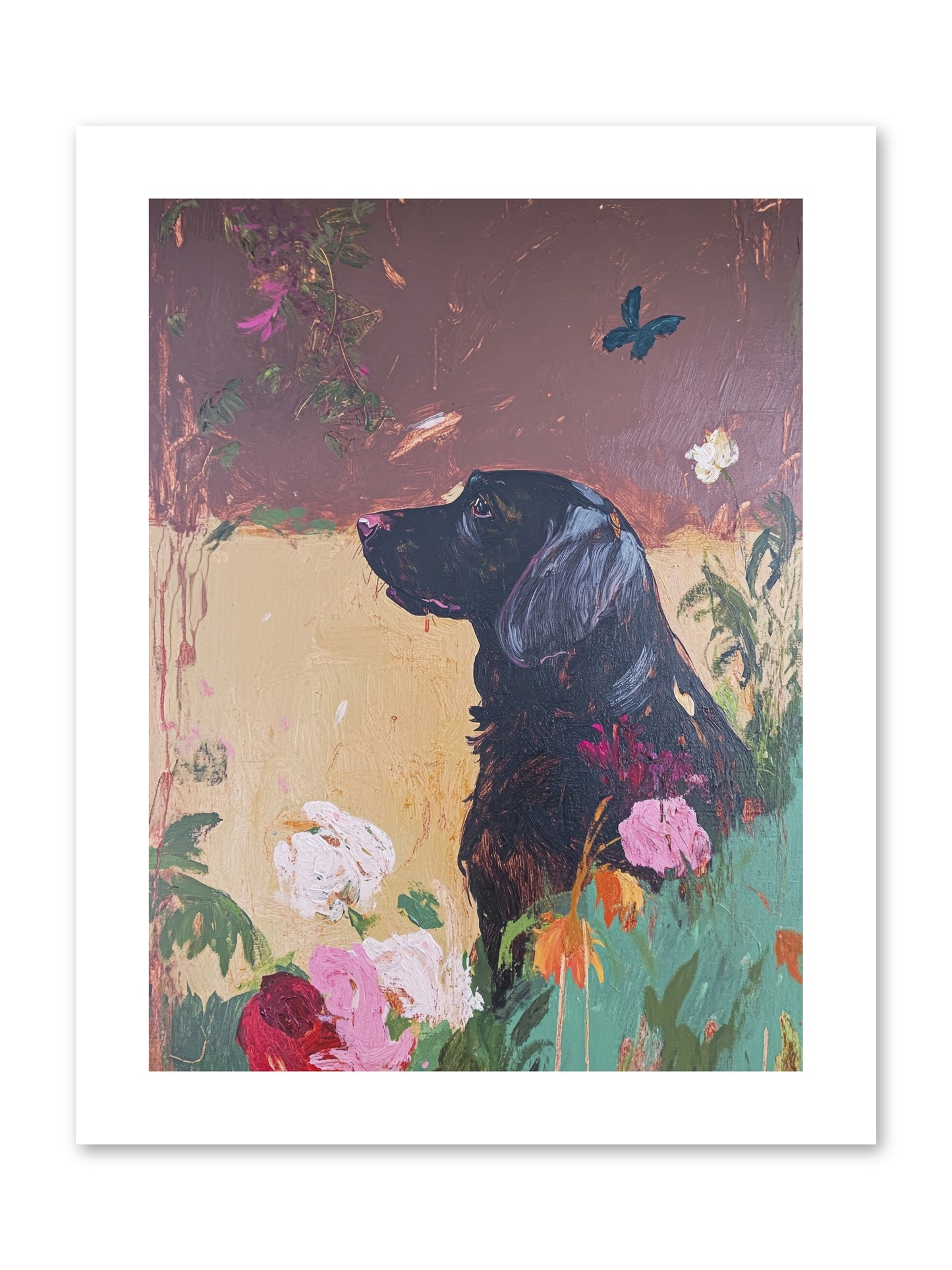 Steel Magnolia -- Loose Canvas Print 9x12