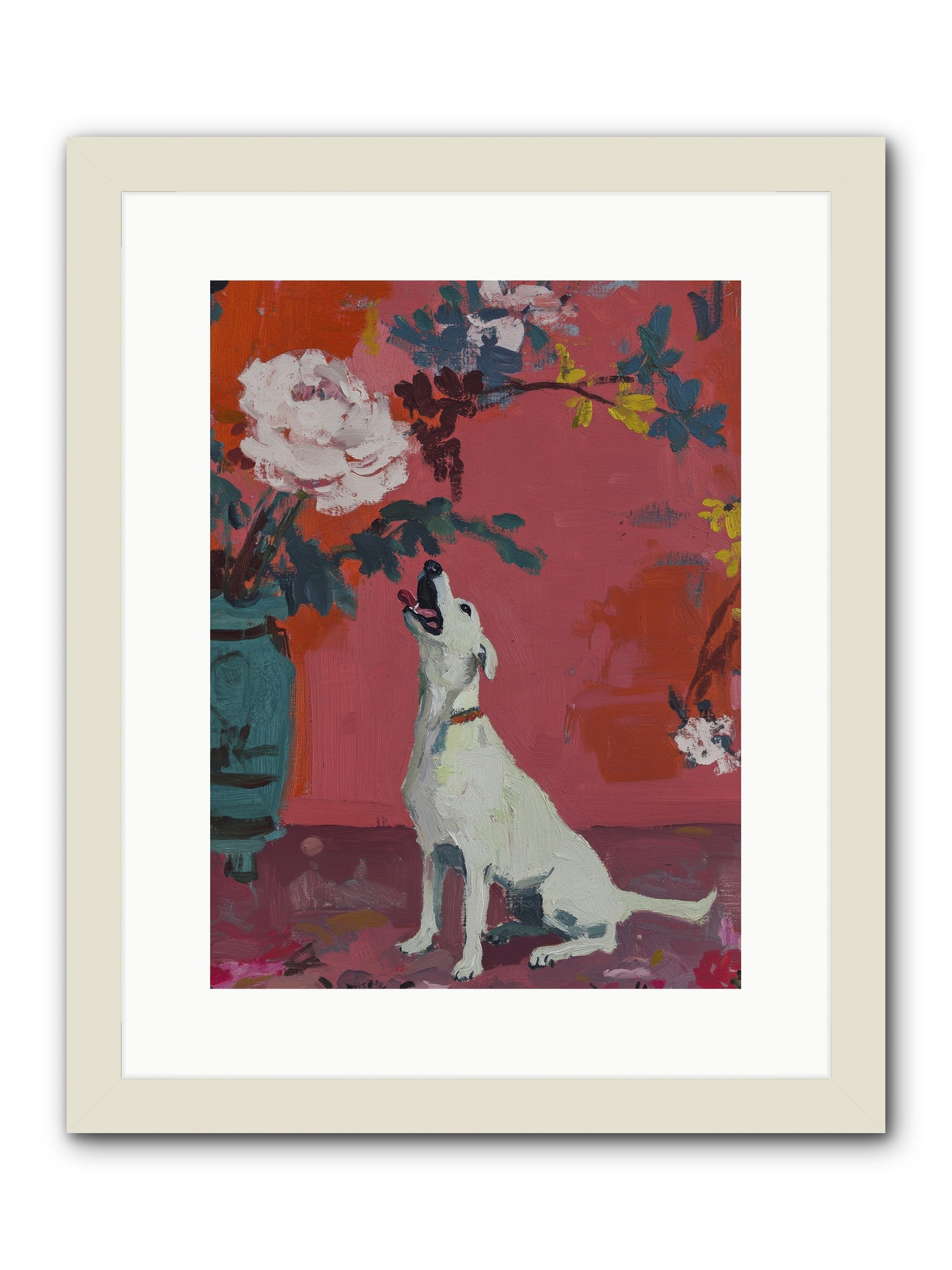 Stella -- Framed Print - White 12x16