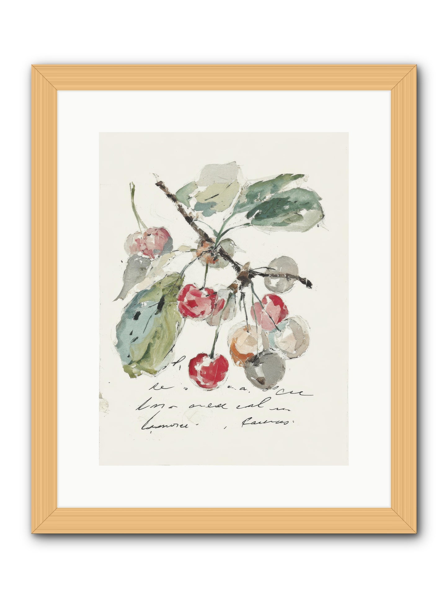 Stem and Story -- Framed Print - Natural 12x16