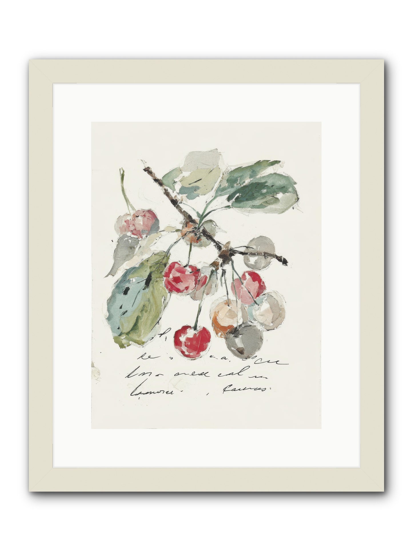 Stem and Story -- Framed Print - White 12x16