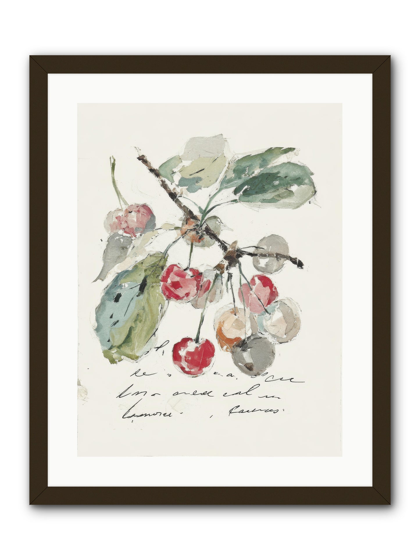 Stem and Story -- Framed Print - Black 18x24