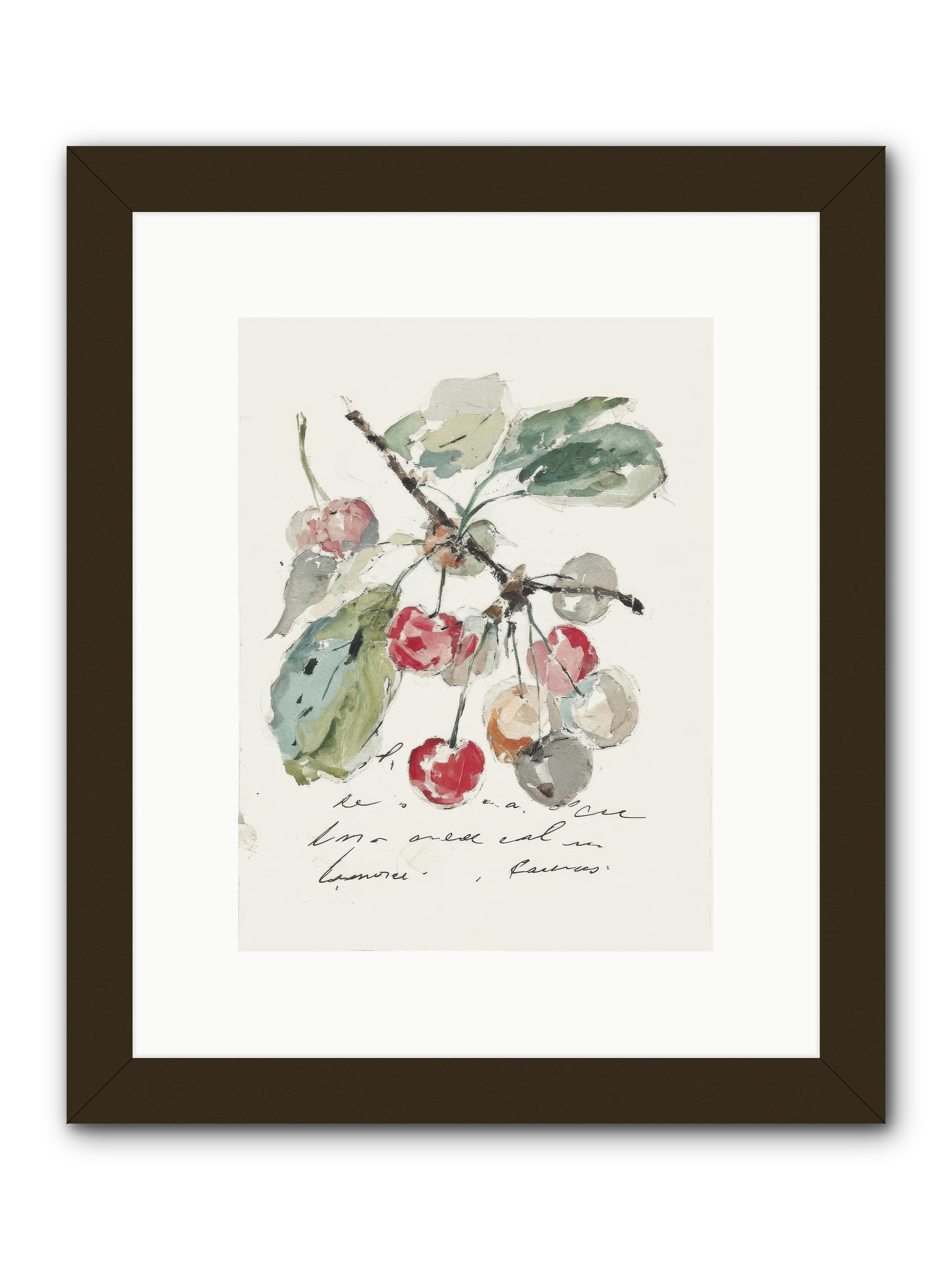 Stem and Story -- Framed Print - Black 9x12