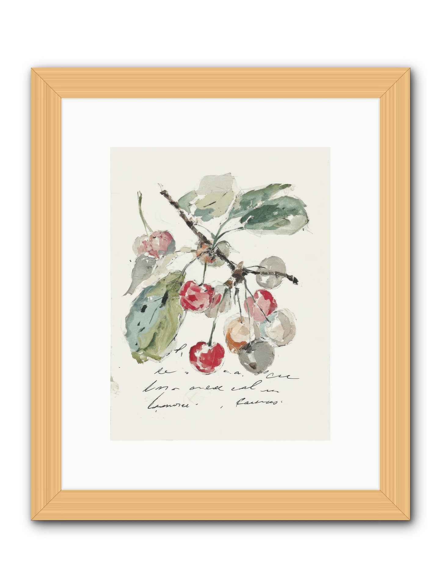 Stem and Story -- Framed Print - Natural 9x12