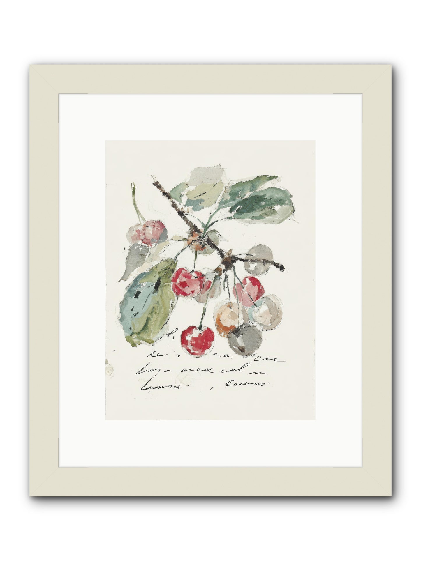 Stem and Story -- Framed Print - White 9x12