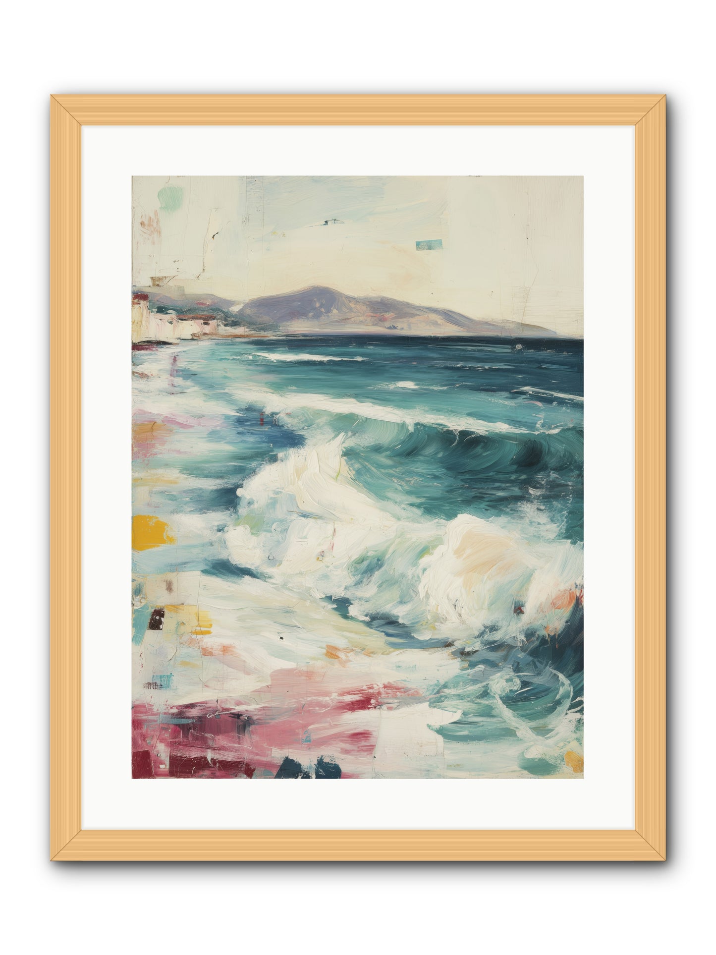 Steps in Moving Air -- Framed Print - Natural 18x24