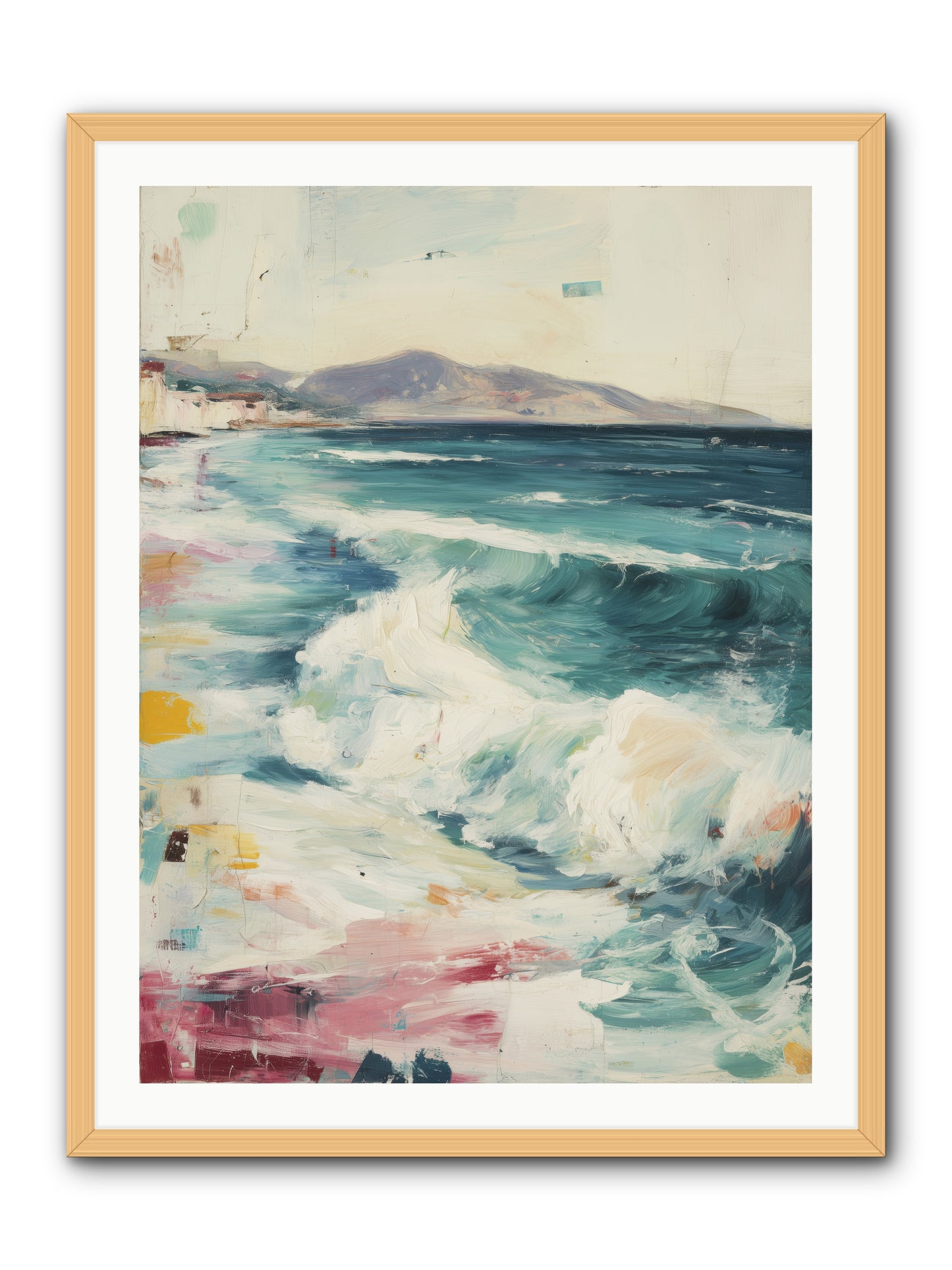 Steps in Moving Air -- Framed Print - Natural 30x40
