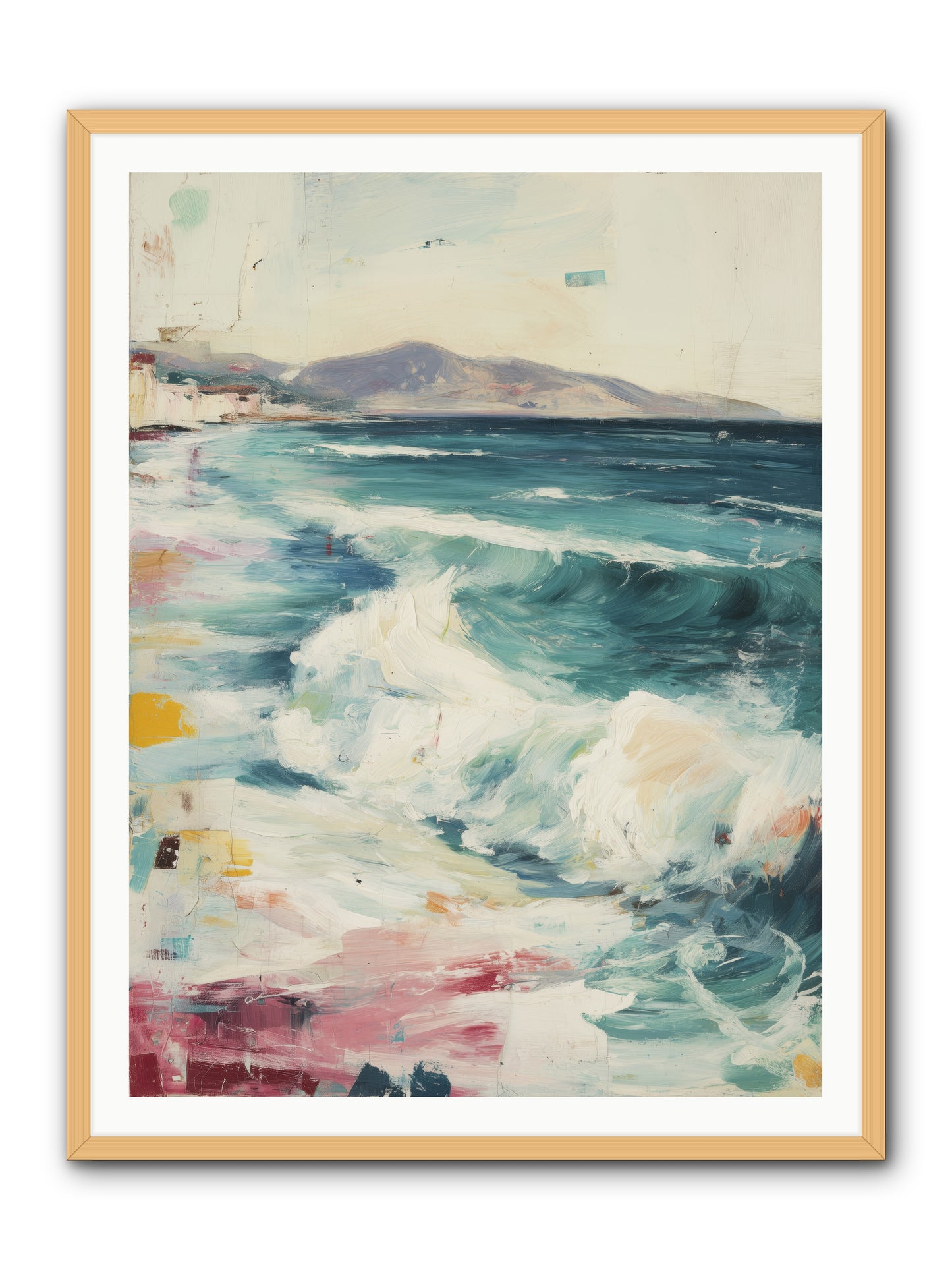 Steps in Moving Air -- Framed Print - Natural 36x48