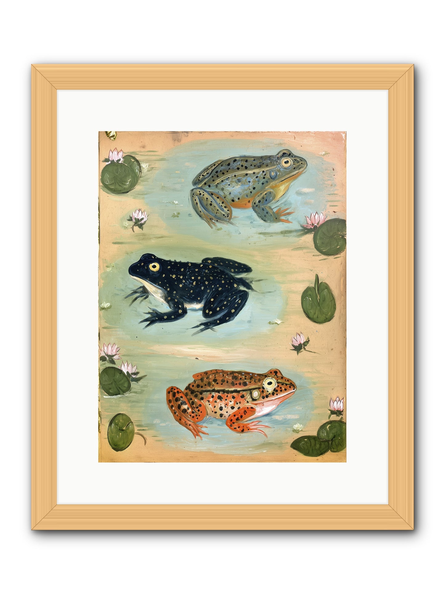 Still Waters -- Framed Print - Natural 12x16