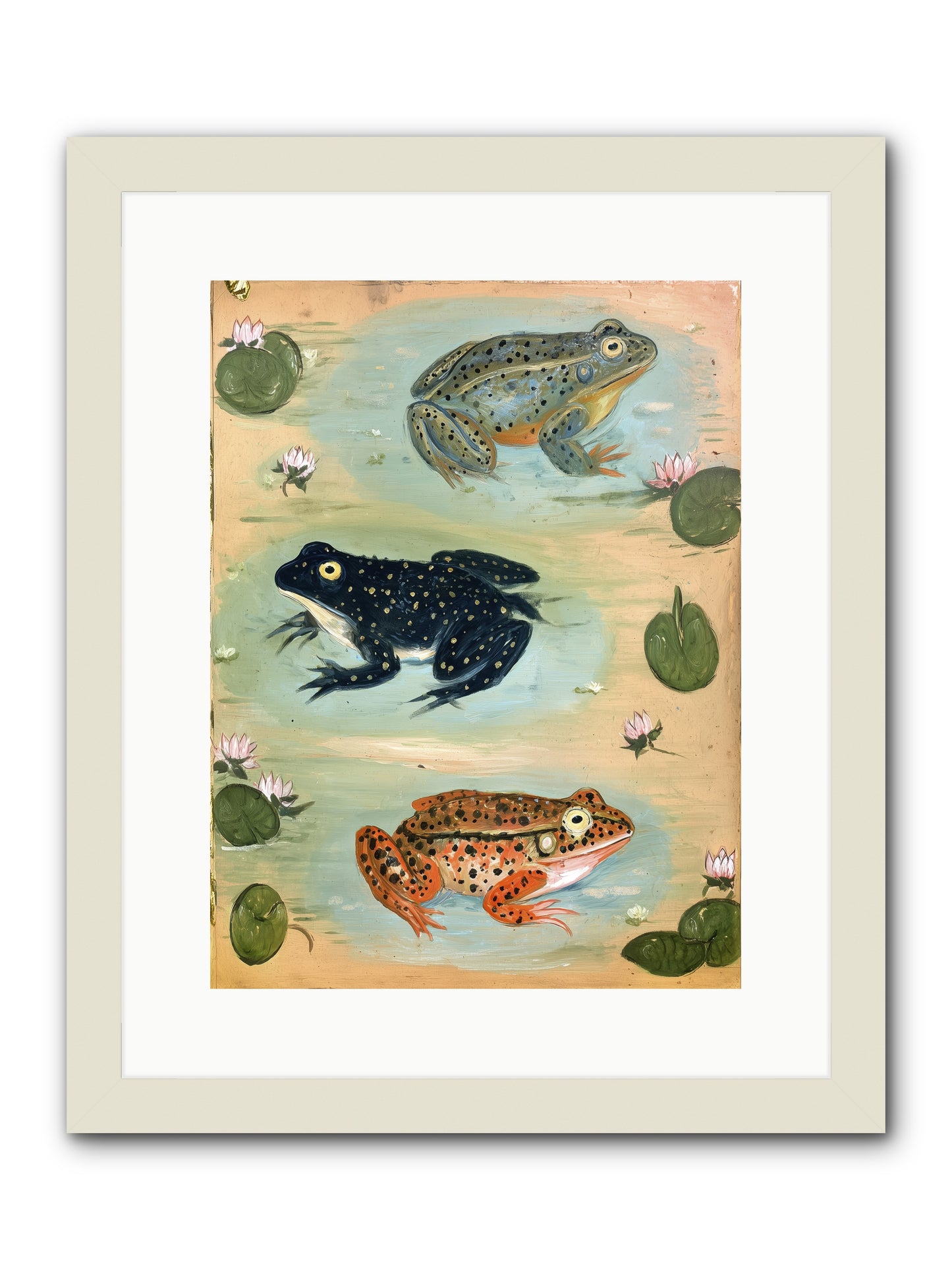 Still Waters -- Framed Print - White 12x16