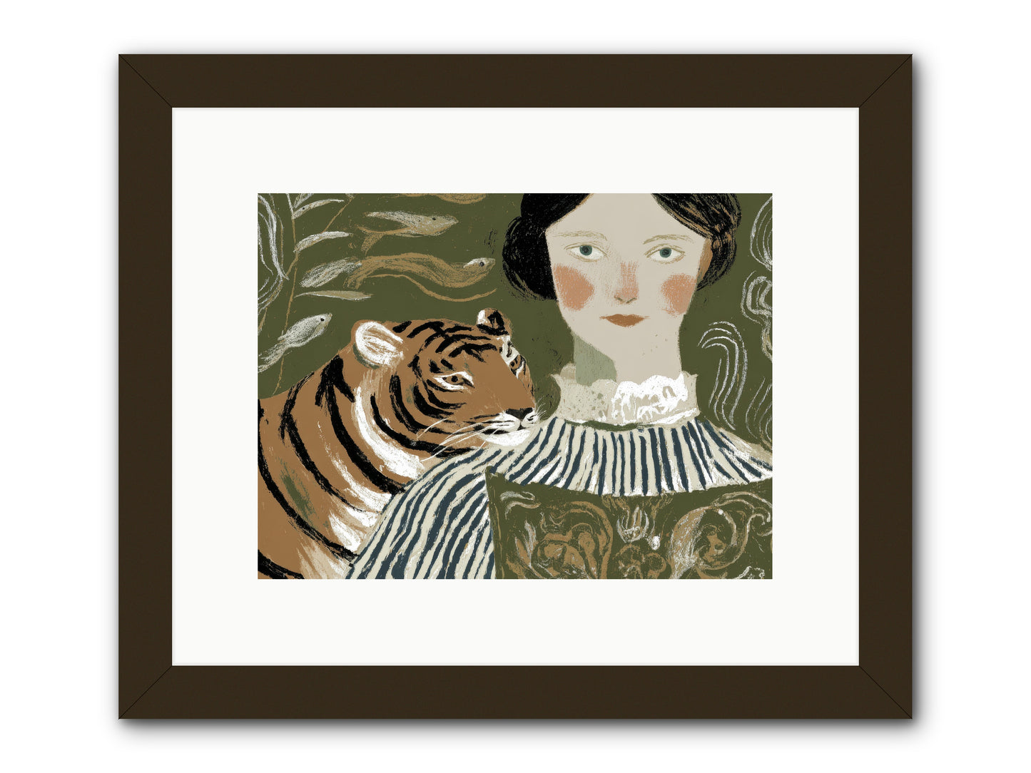 Still Waters -- Framed Print - Black 12x9