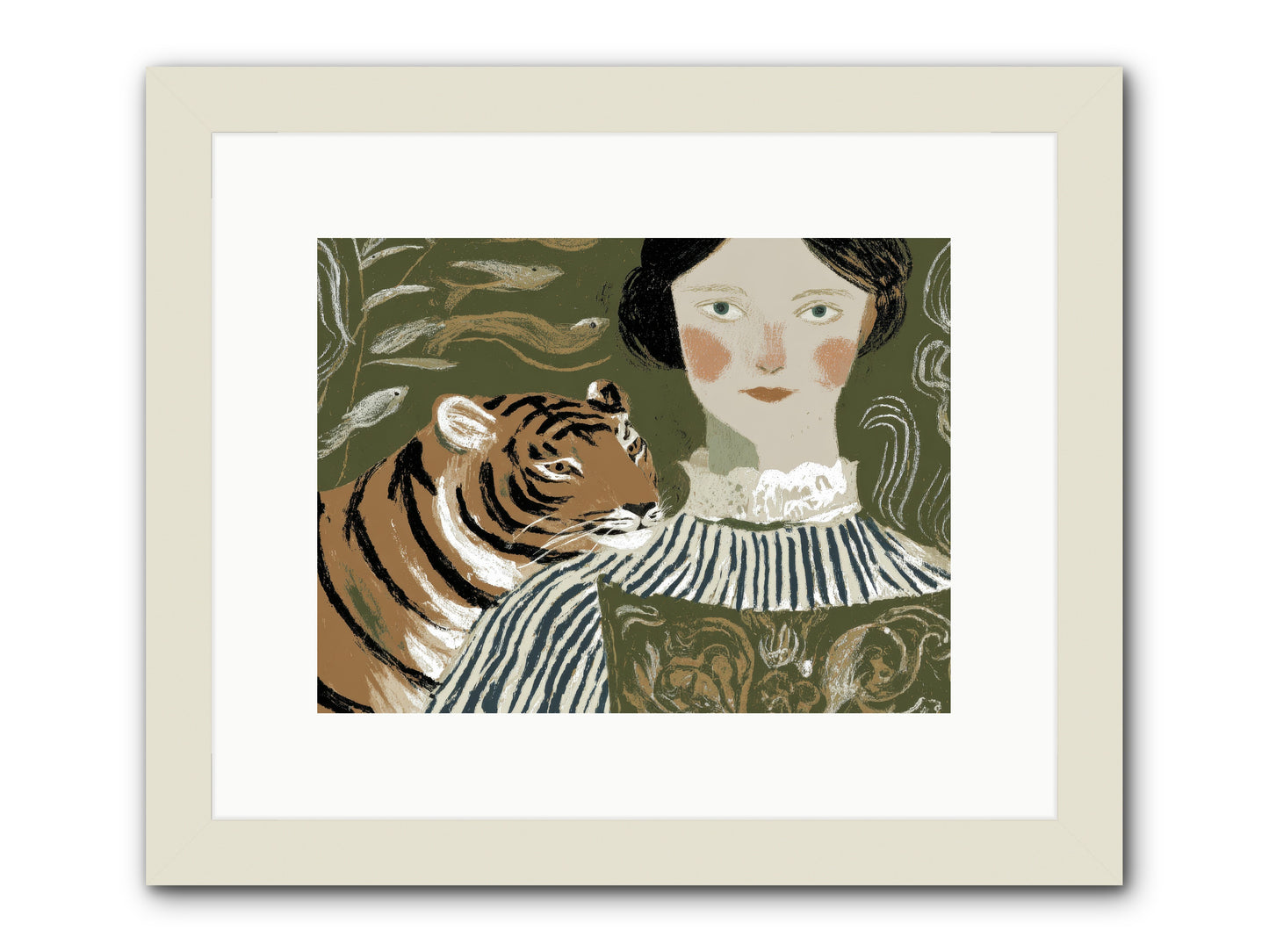 Still Waters -- Framed Print - White 12x9