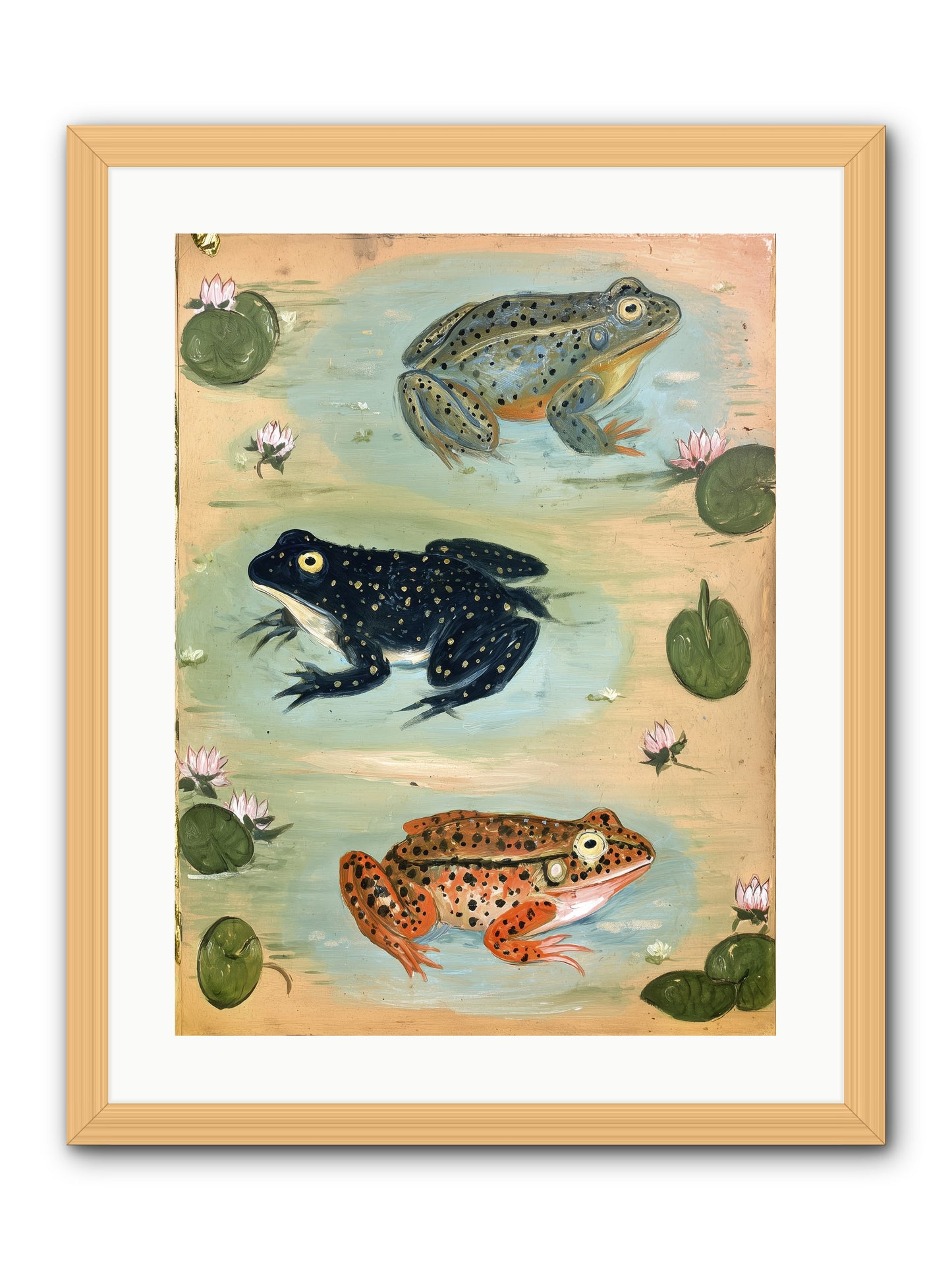 Still Waters -- Framed Print - Natural 18x24