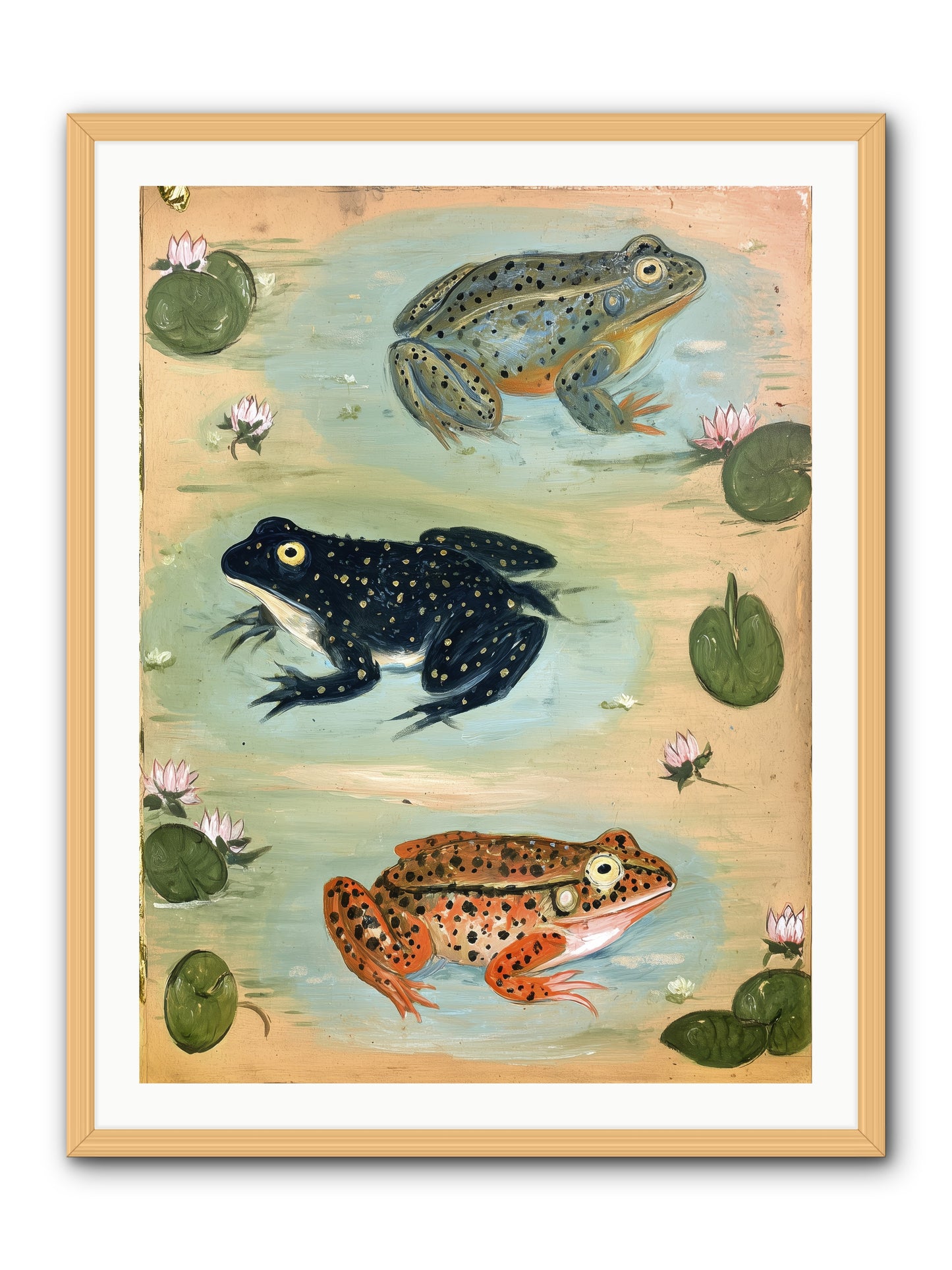 Still Waters -- Framed Print - Natural 30x40
