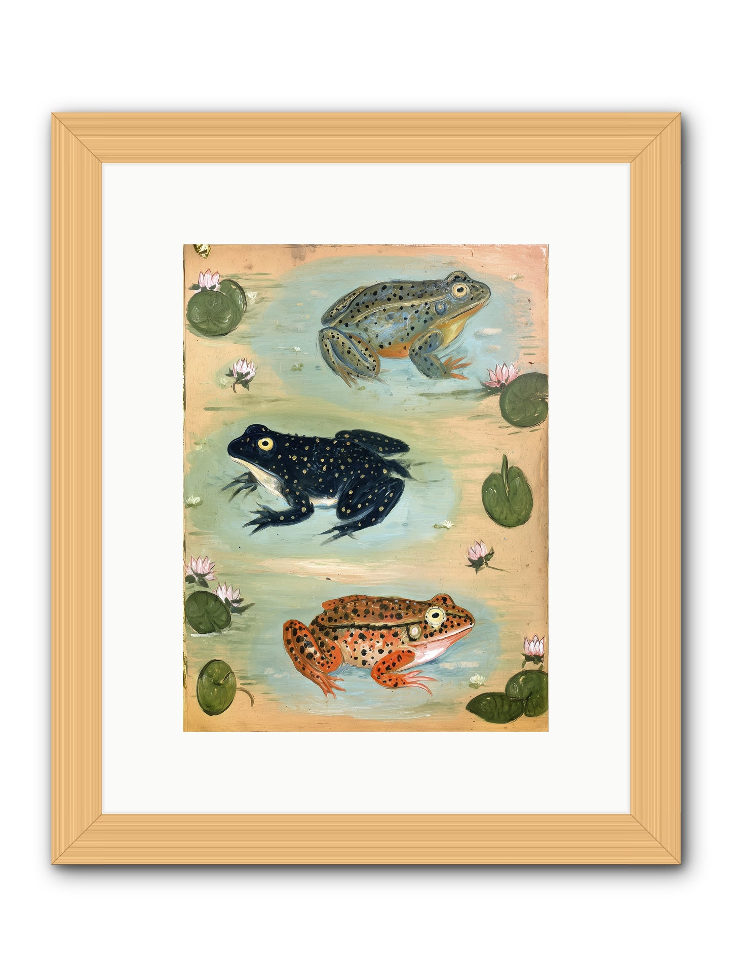 Still Waters -- Framed Print - Natural 9x12
