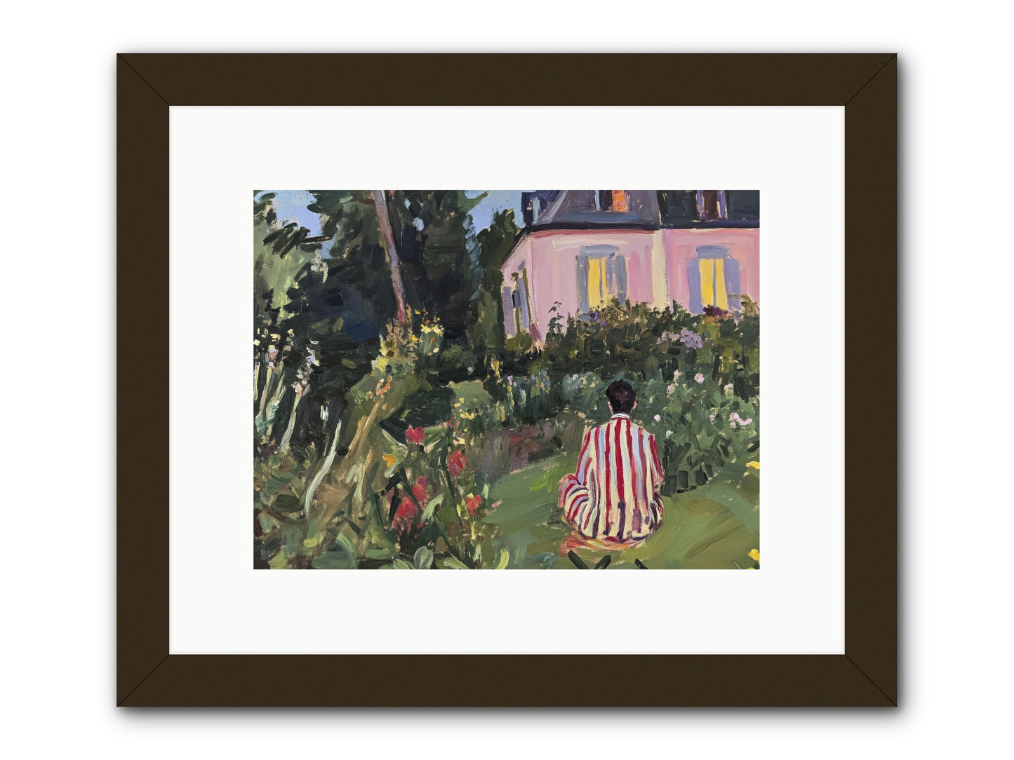 Stillness Becomes Sanctuary -- Framed Print - Black 12x9