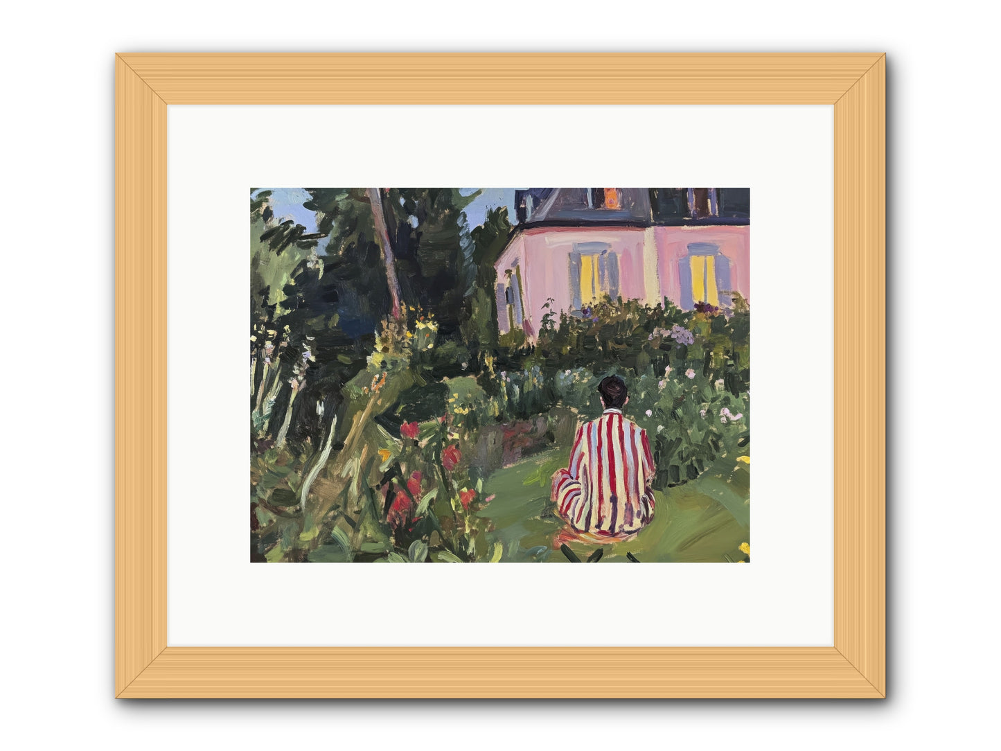 Stillness Becomes Sanctuary -- Framed Print - Natural 12x9