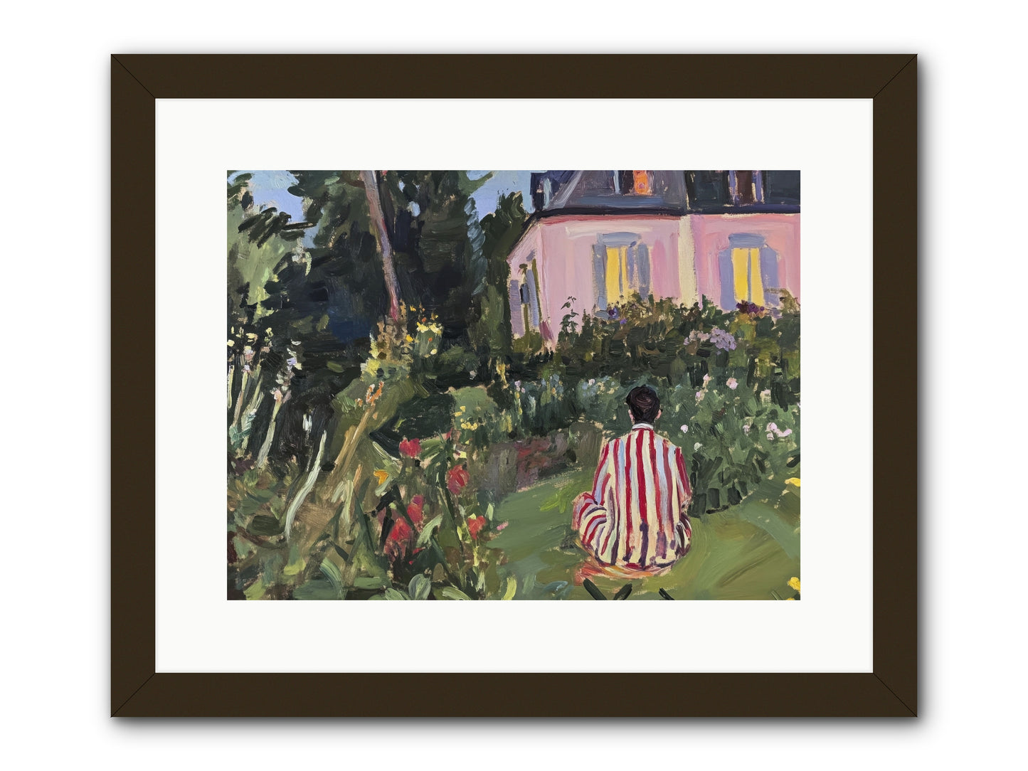 Stillness Becomes Sanctuary -- Framed Print - Black 16x12