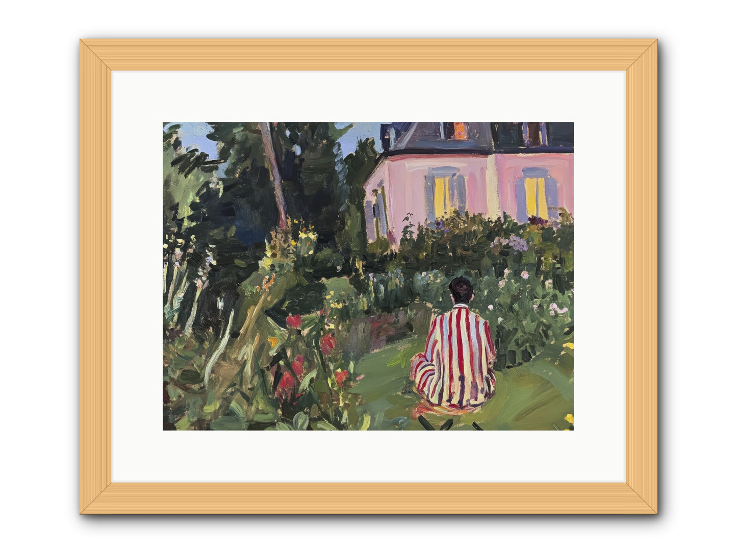 Stillness Becomes Sanctuary -- Framed Print - Natural 16x12