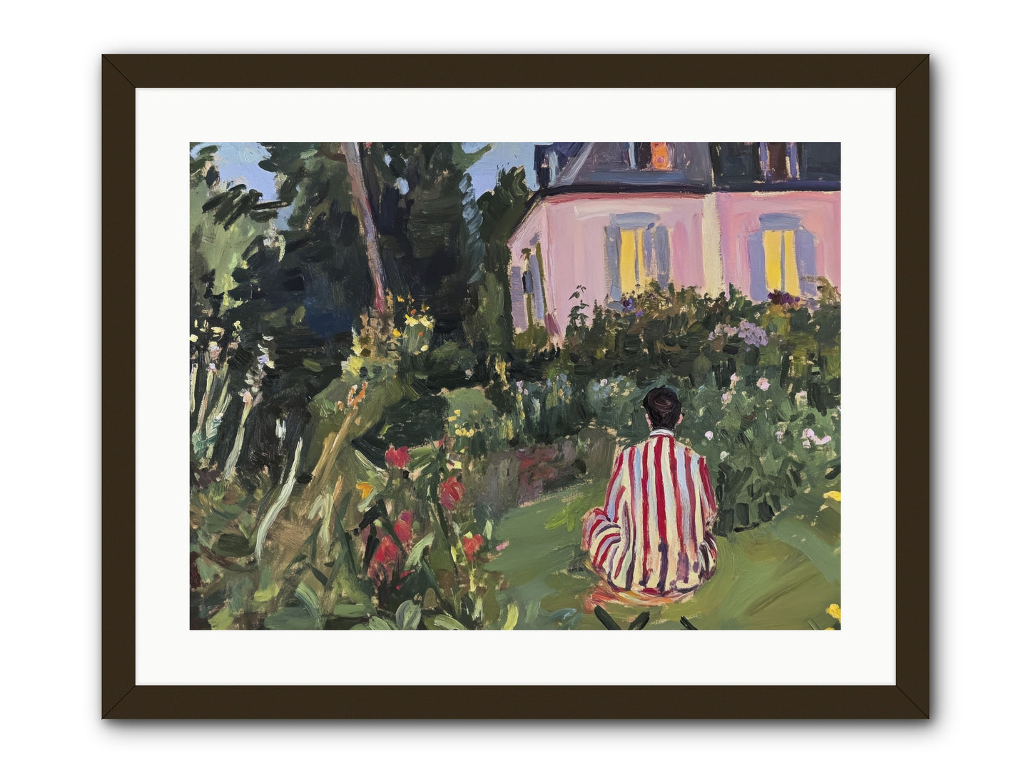 Stillness Becomes Sanctuary -- Framed Print - Black 24x18