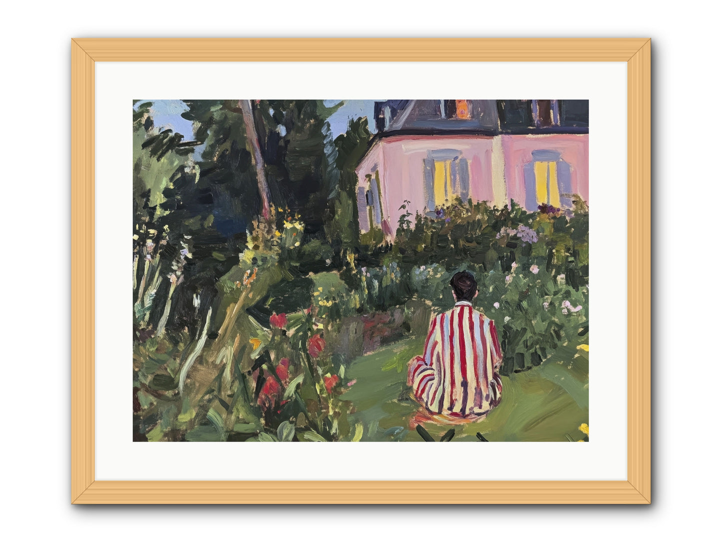 Stillness Becomes Sanctuary -- Framed Print - Natural 24x18