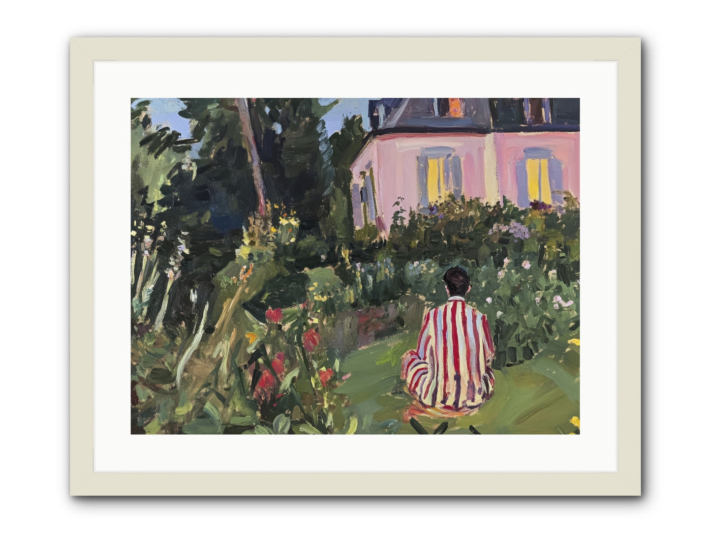 Stillness Becomes Sanctuary -- Framed Print - White 24x18