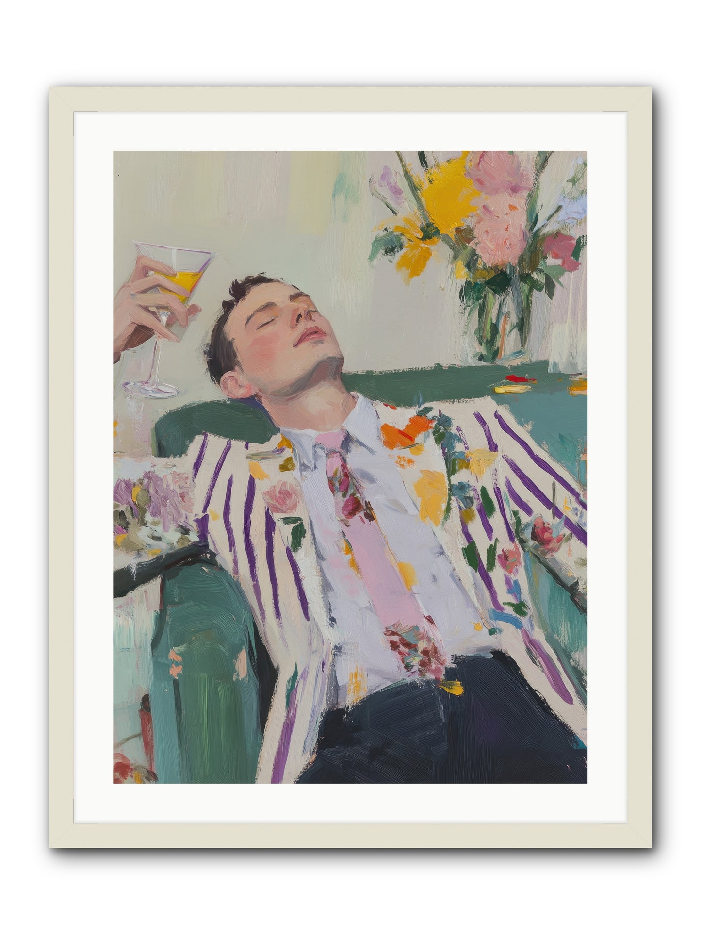 Stolen Slumber -- Framed Print - White 24x32