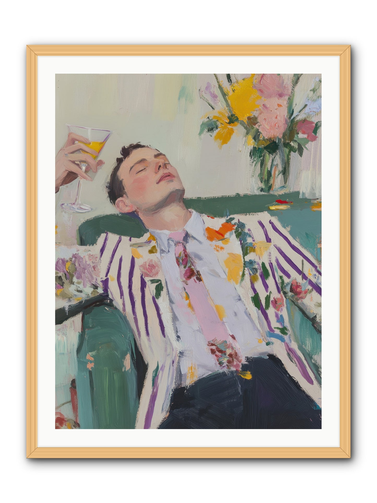 Stolen Slumber -- Framed Print - Natural 30x40