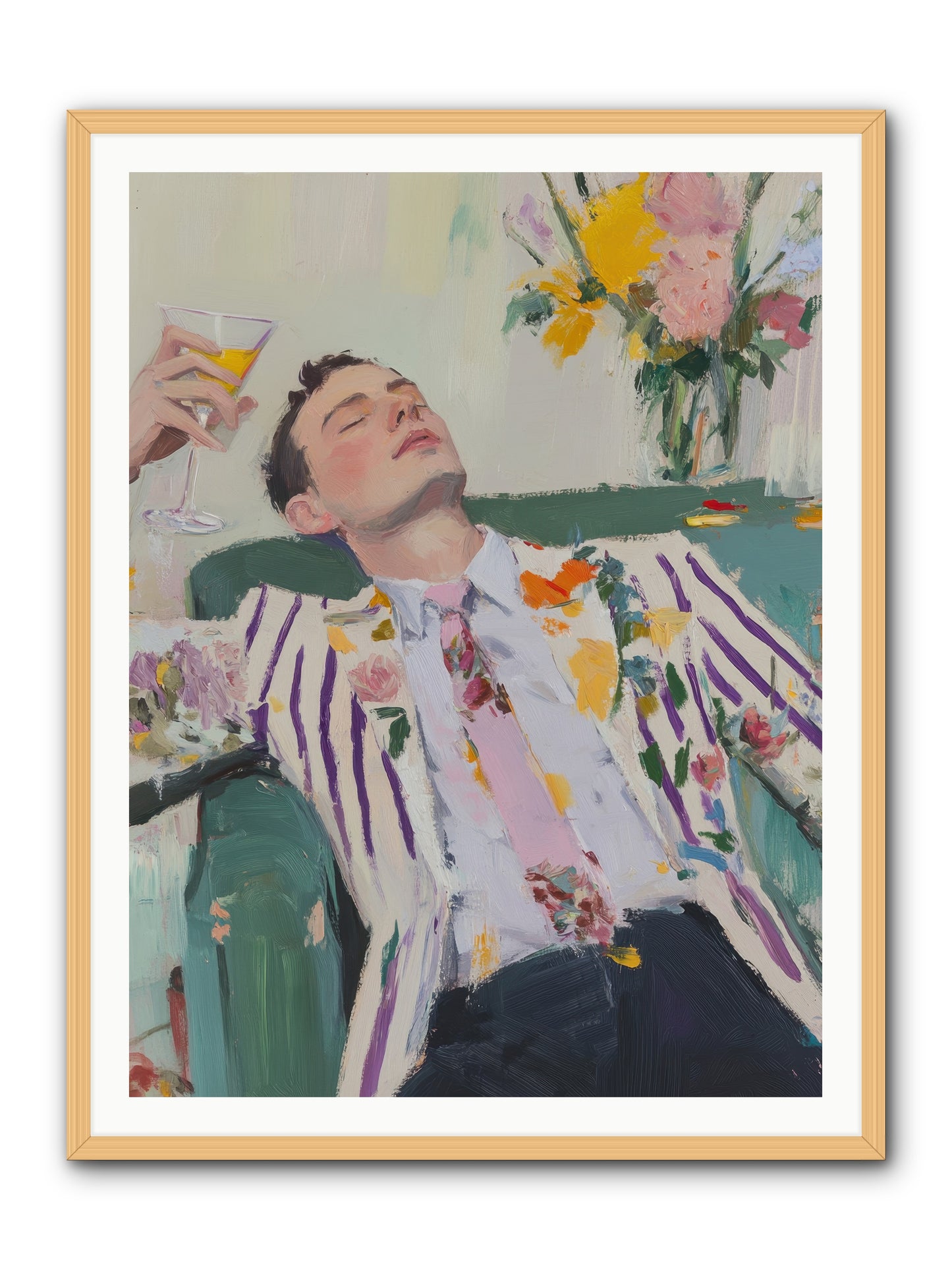 Stolen Slumber -- Framed Print - Natural 36x48