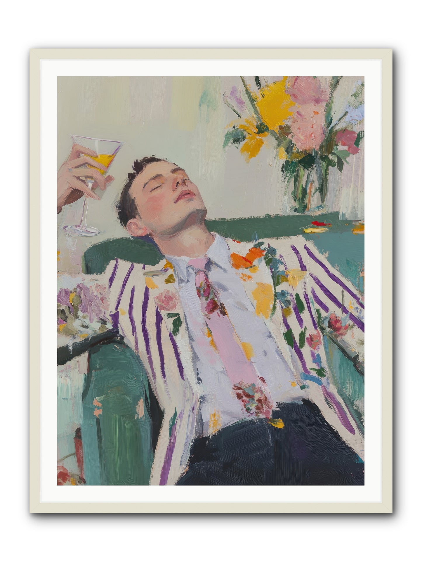 Stolen Slumber -- Framed Print - White 36x48