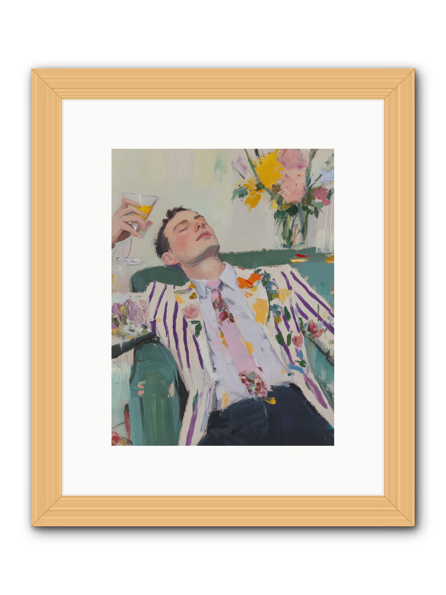 Stolen Slumber -- Framed Print - Natural 9x12