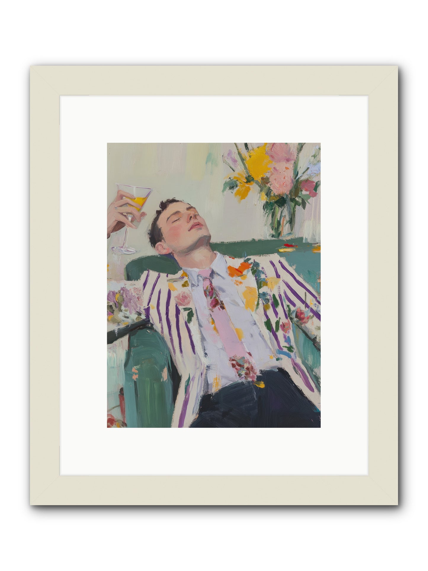 Stolen Slumber -- Framed Print - White 9x12