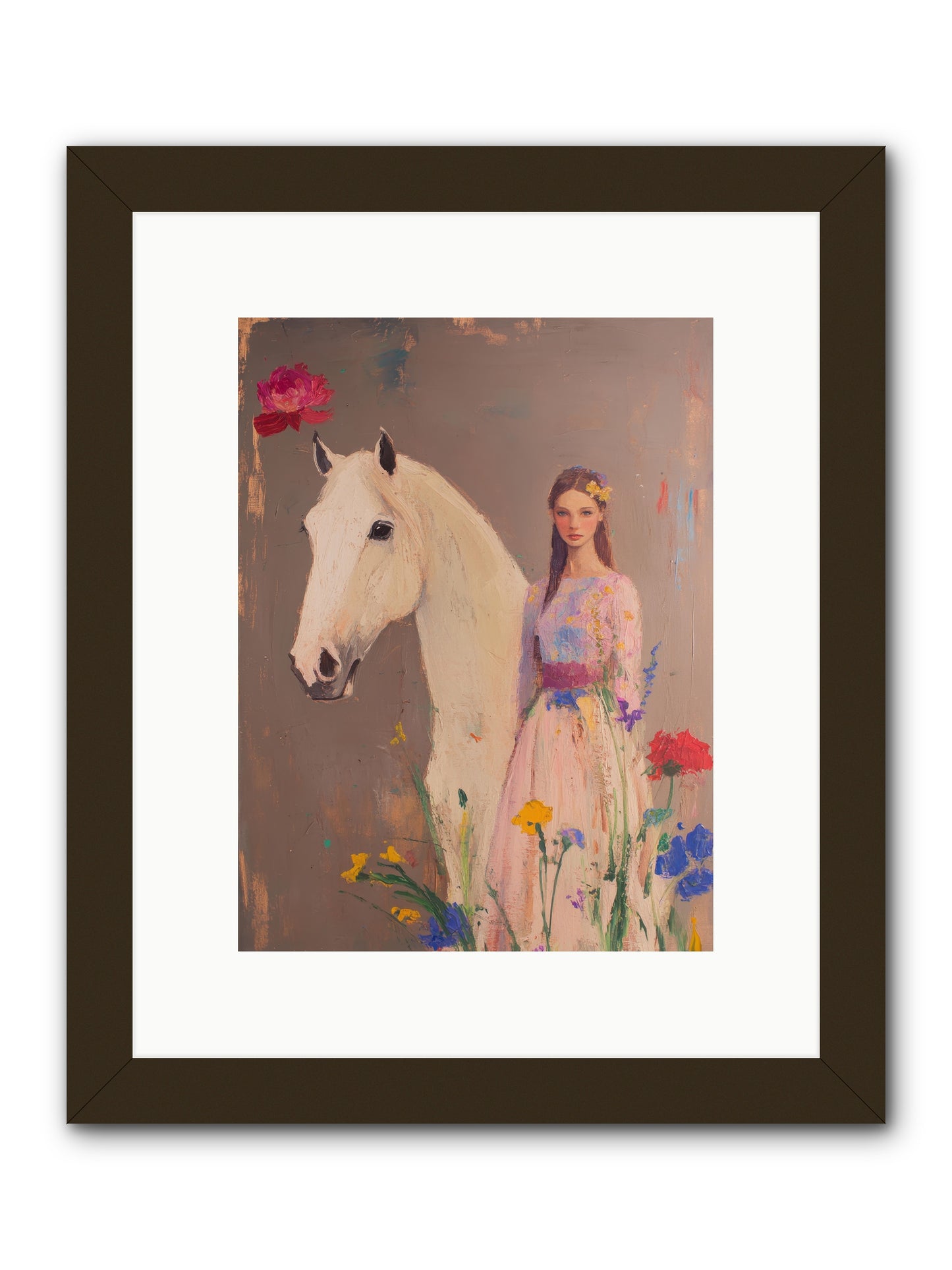Stone Meadow -- Framed Print - Black 9x12