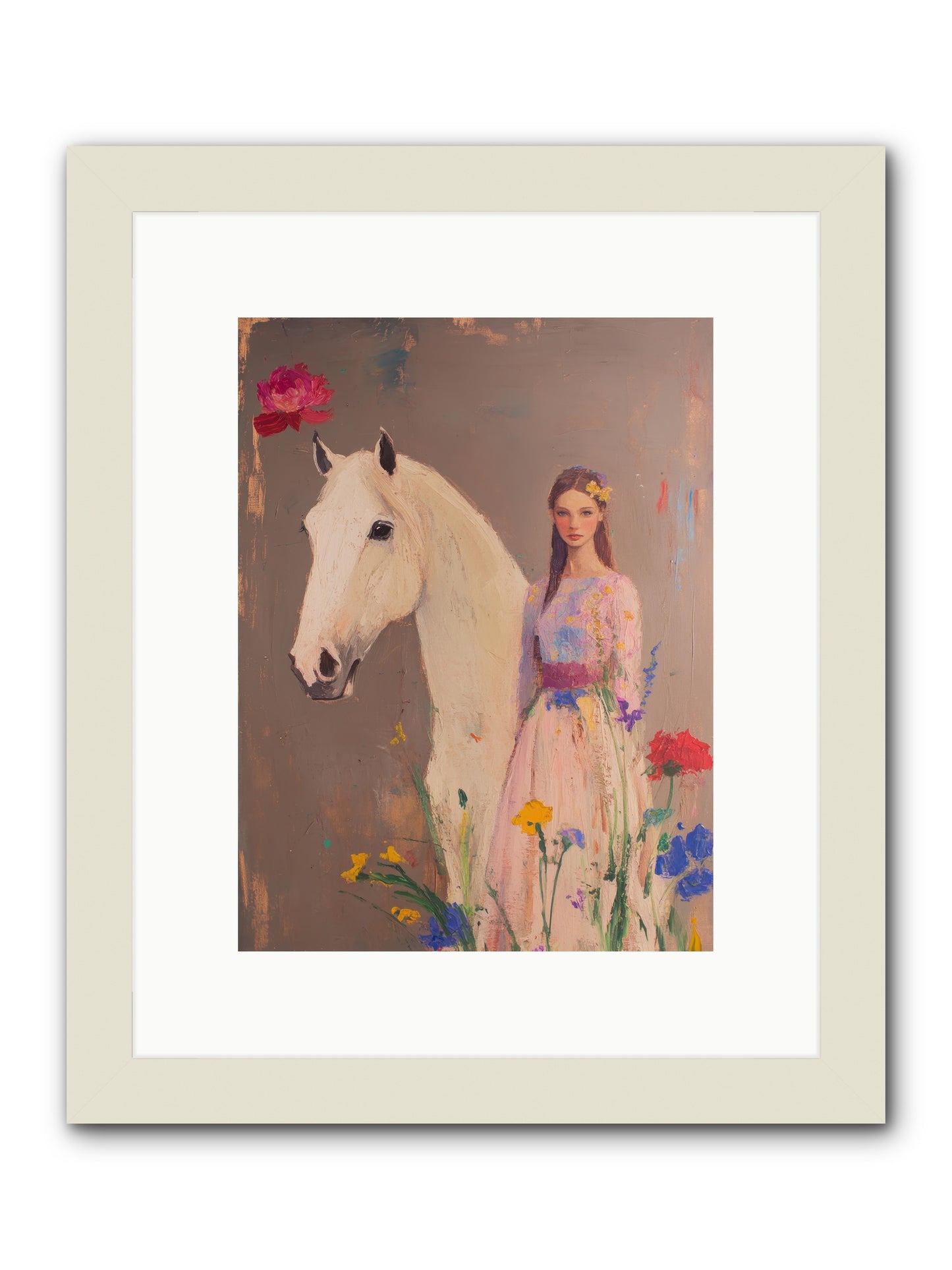 Stone Meadow -- Framed Print - White 9x12