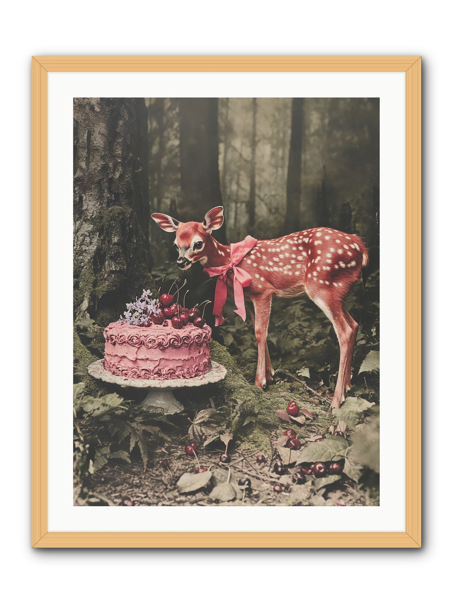 Stories Bloom DreamsRez -- Framed Print - Natural 24x32