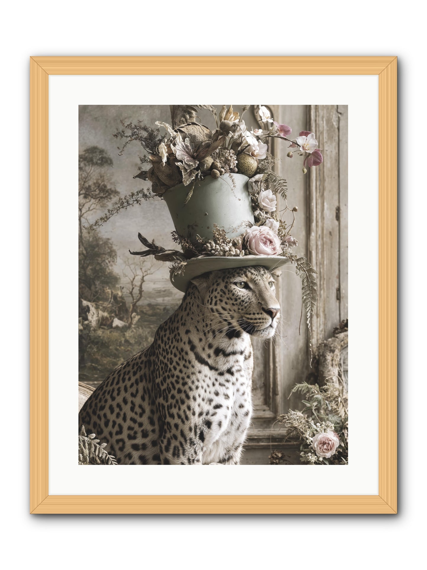 Stories Unveiled -- Framed Print - Natural 18x24