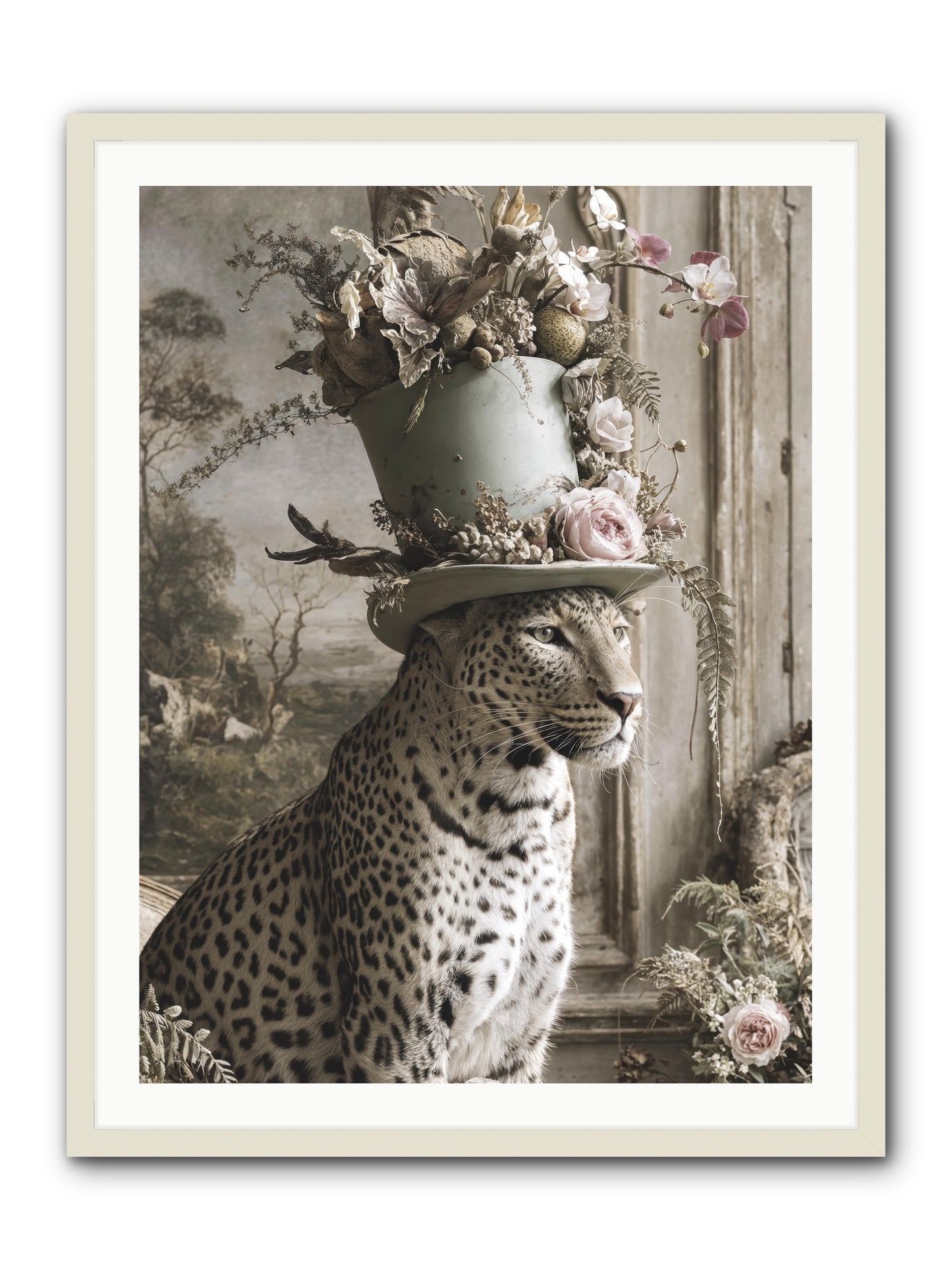 Stories Unveiled -- Framed Print - White 30x40